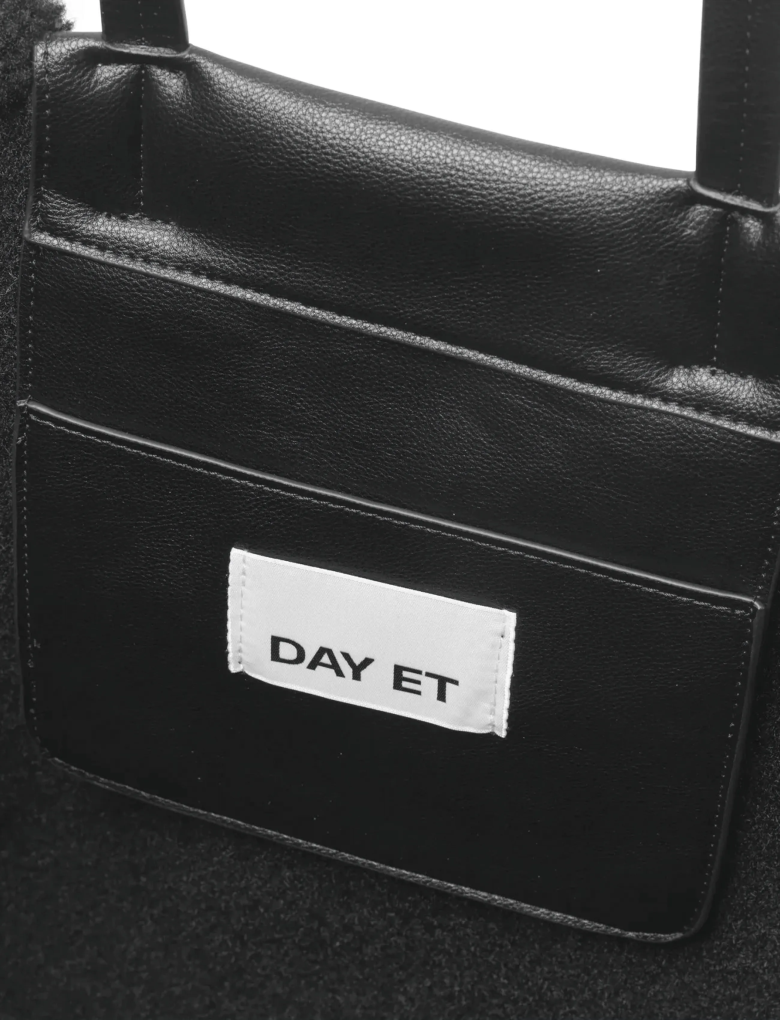 DAY ET - Day Faux Shearling Bag - shopper töskur - black - 2
