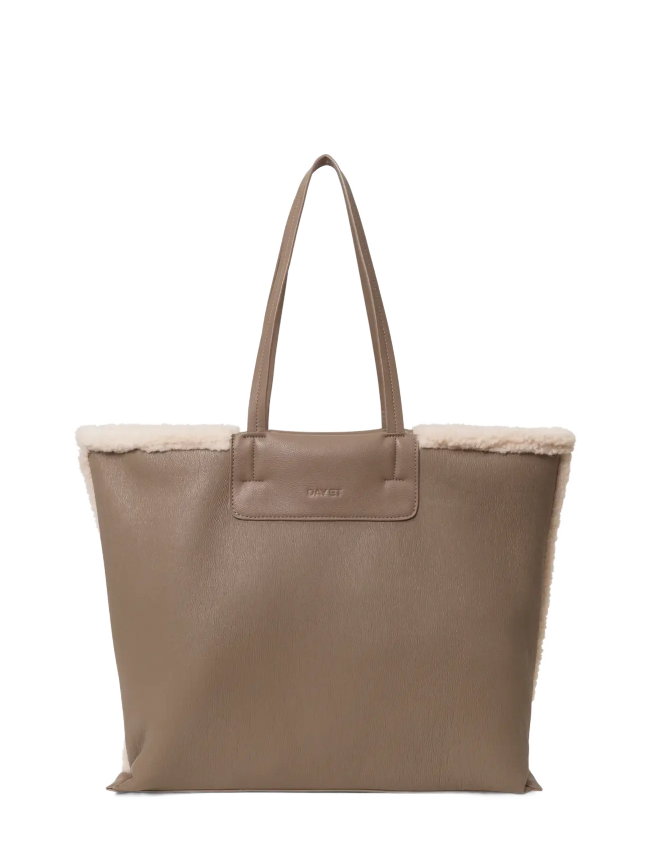 DAY ET Day Faux Shearling Bag, One Size, Bags, Beige - Shoppers, Frauen