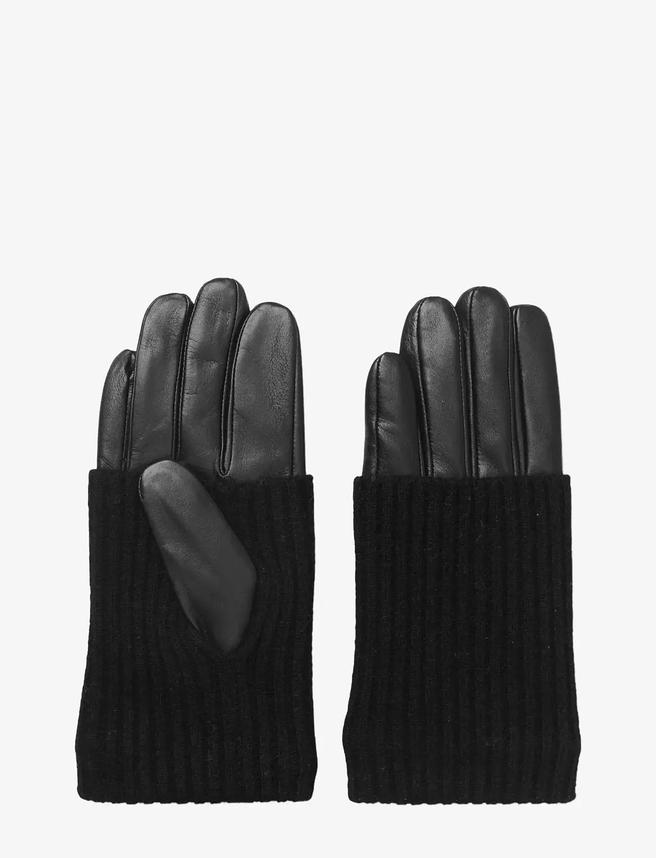 DAY ET - Day Leather Knit Glove - handsker - black - 0