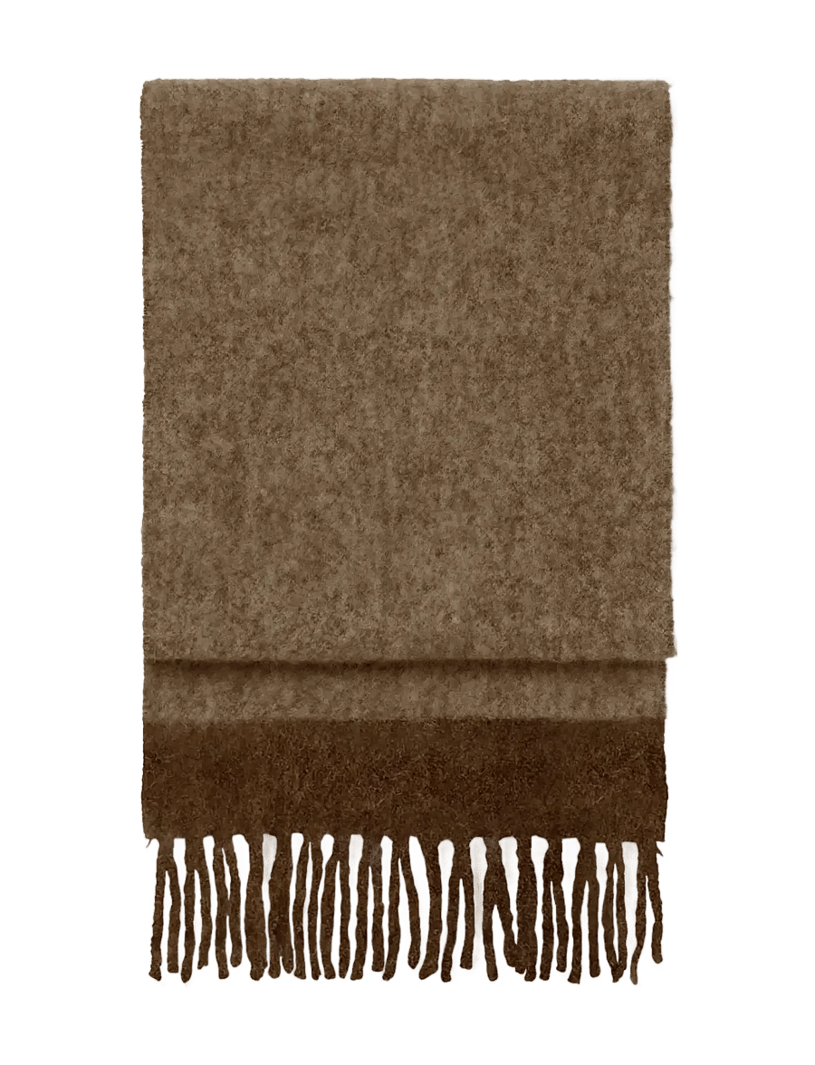 DAY ET - Day Lux Wool Block Scarf - talvesallid - brindle - 0