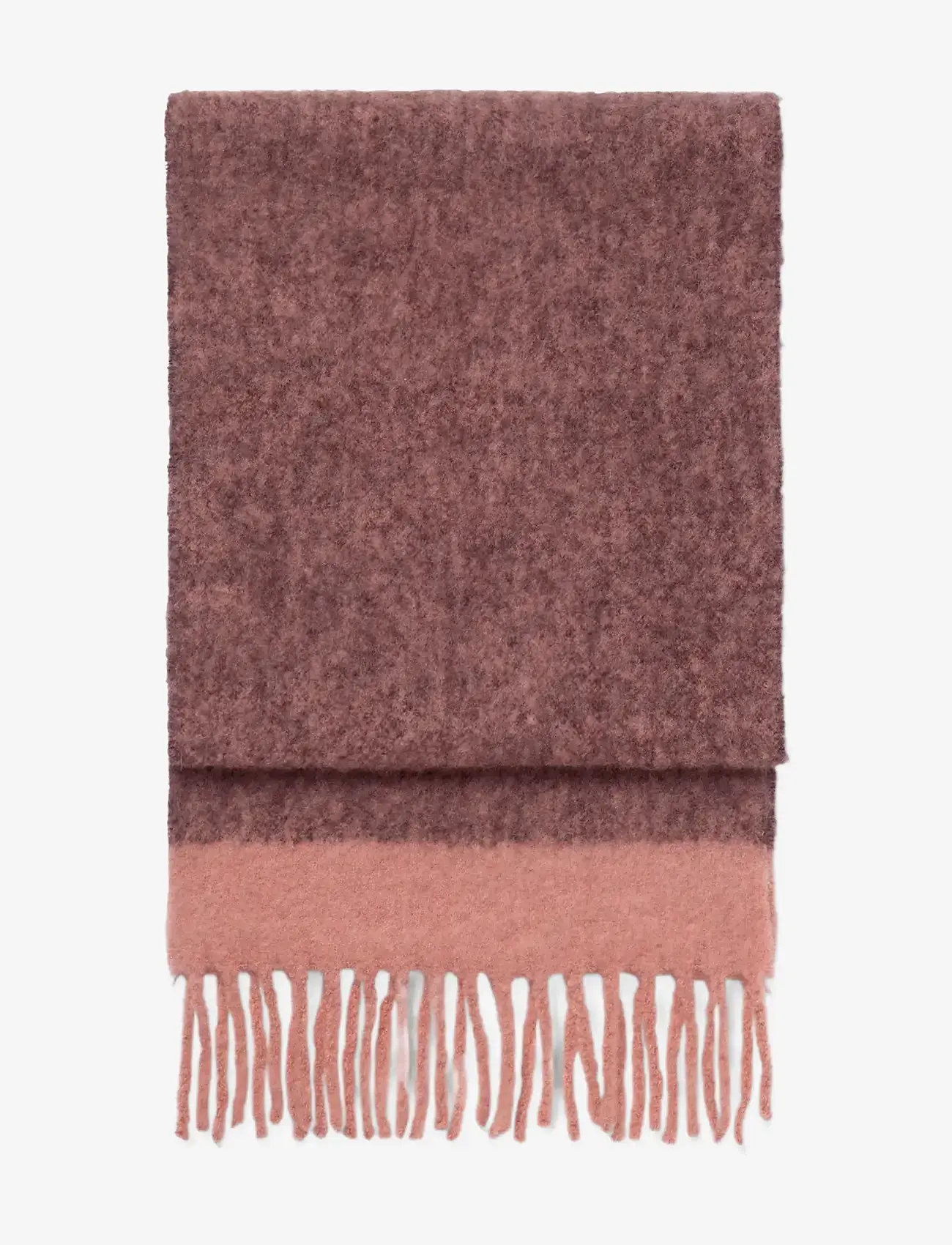 DAY ET - Day Lux Wool Block Scarf - winterschals - chocolate plum - 0