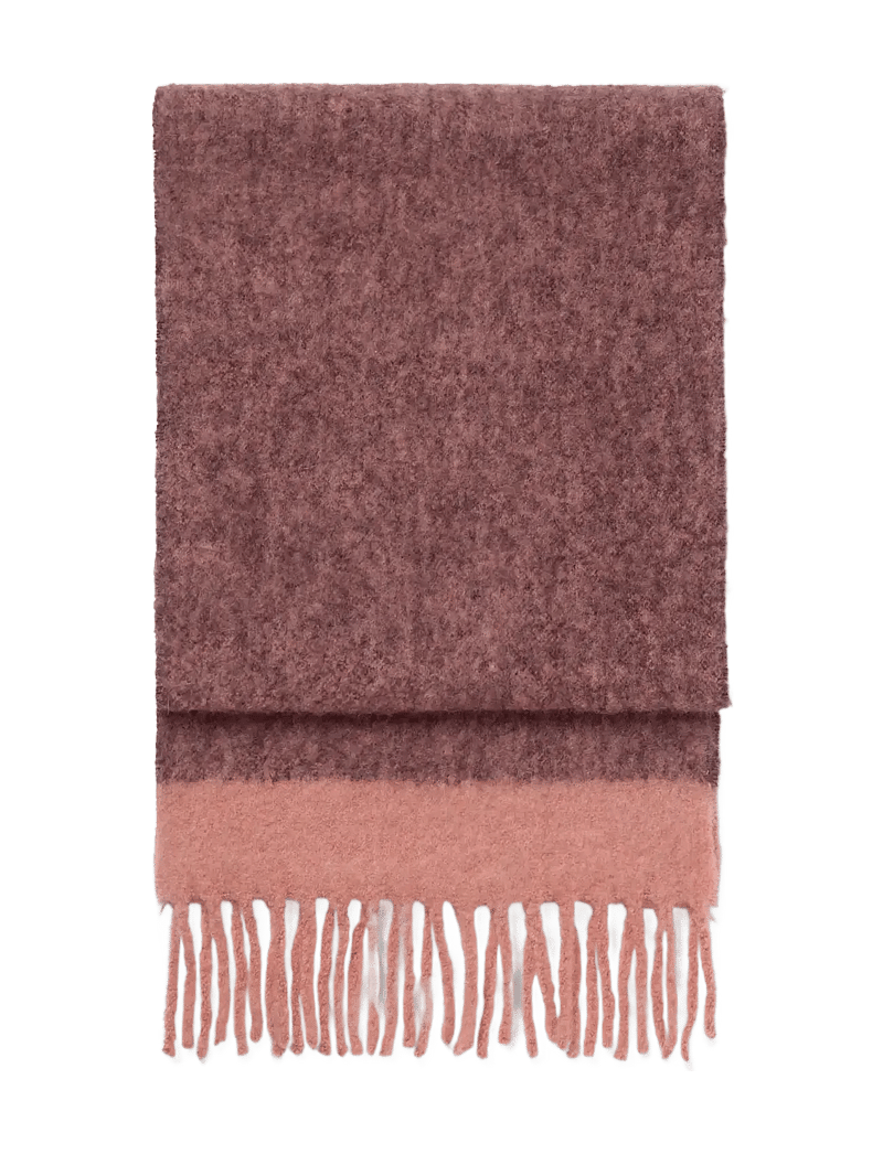 DAY ET - Day Lux Wool Block Scarf - winterschals - chocolate plum - 0