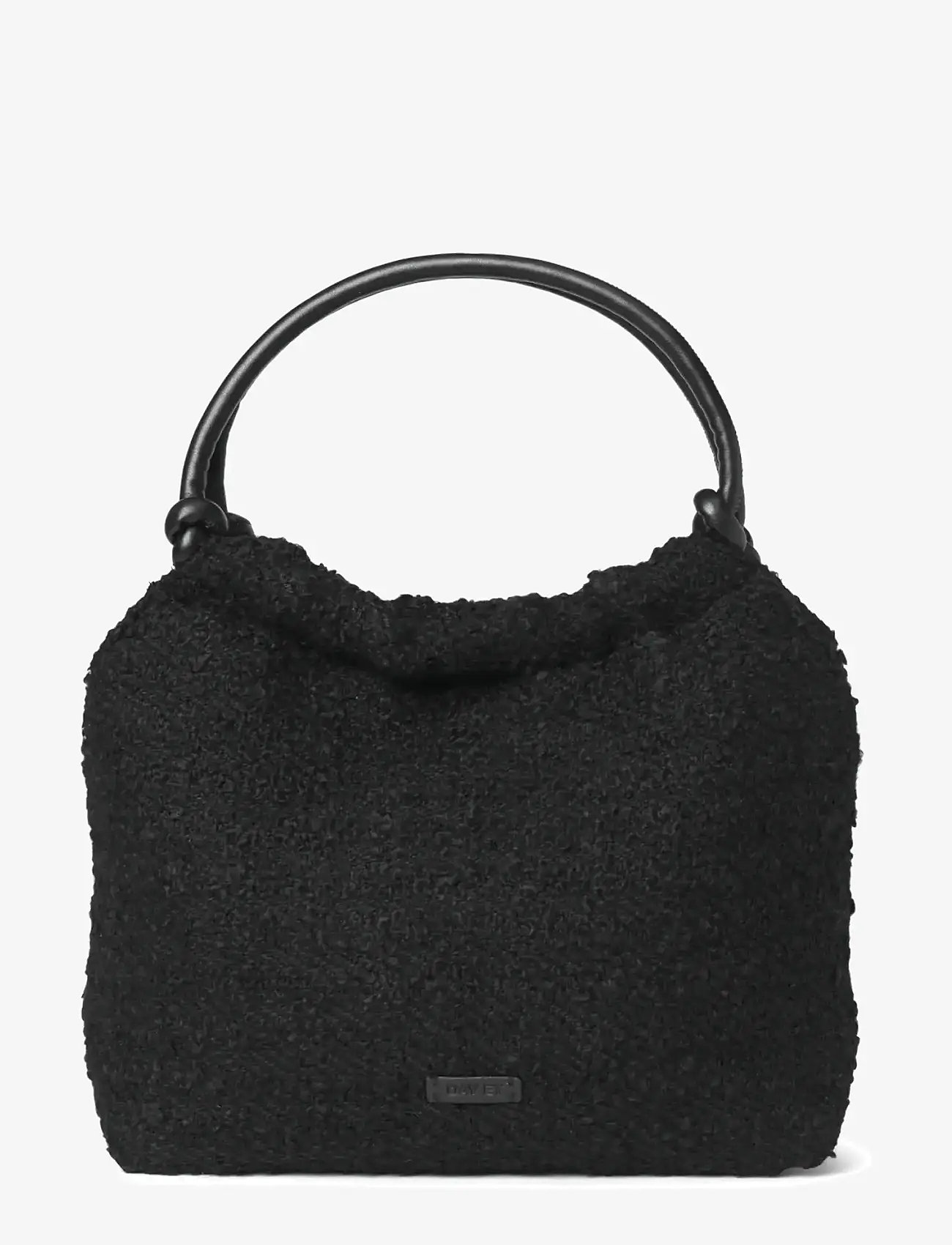 DAY ET - Day Woolen Pop Scrunch Bag S - black - 0