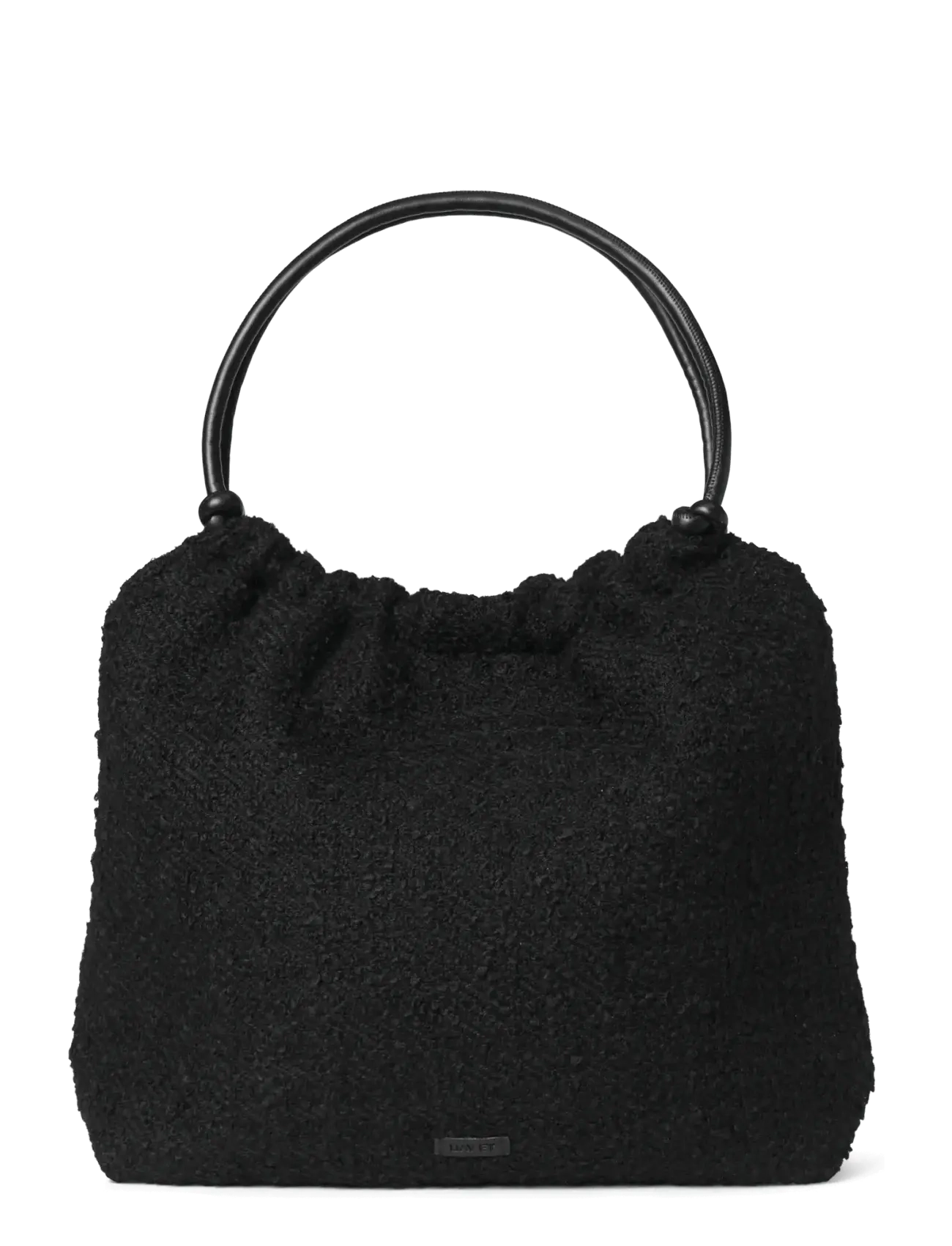 DAY ET Day Woolen Pop Scrunch Tote - Shoppingväskor & Totes - BLACK / black