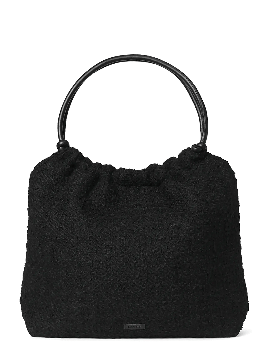 DAY ET - Day Woolen Pop Scrunch Tote - iepirkimu maisiņi - black - 0