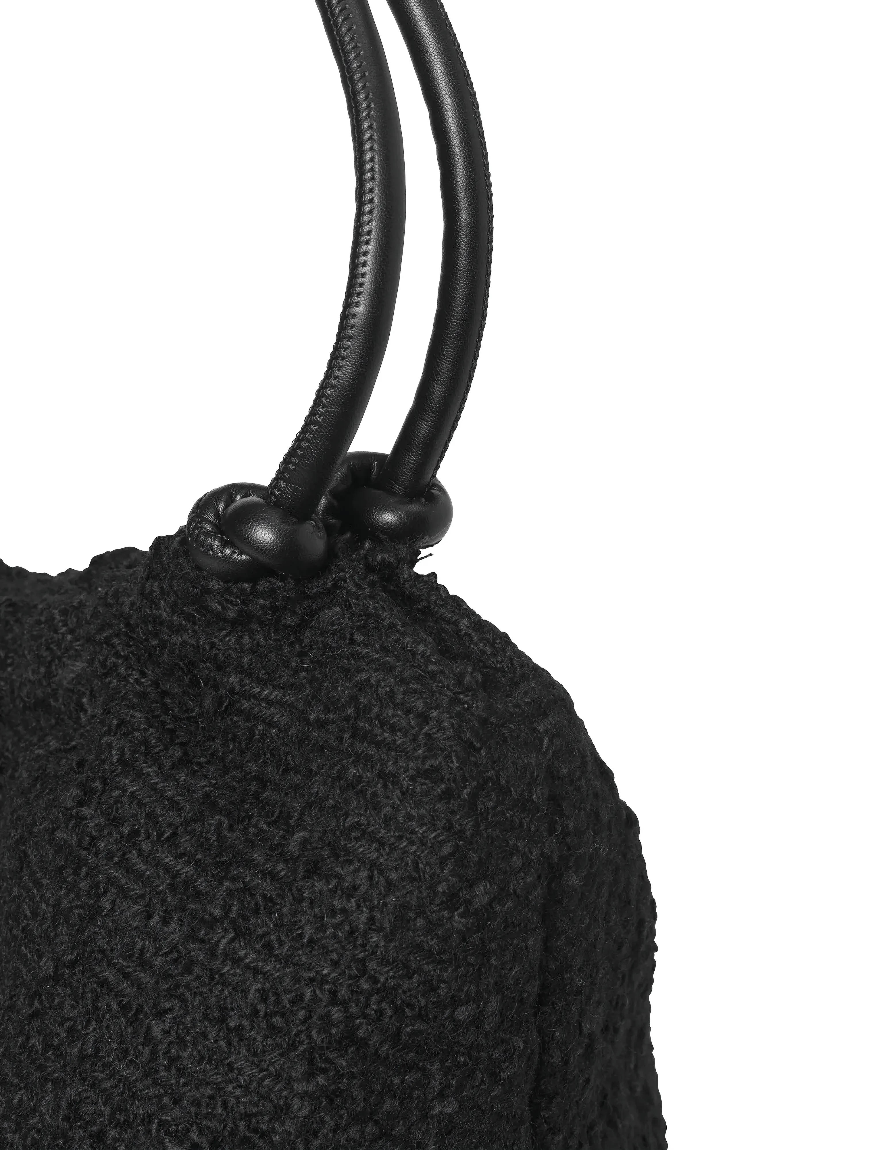 DAY ET - Day Woolen Pop Scrunch Tote - iepirkimu maisiņi - black - 2