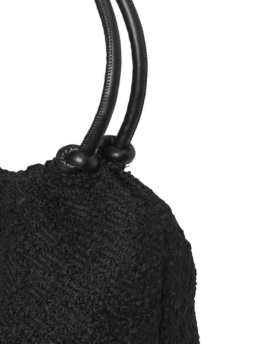 DAY ET - Day Woolen Pop Scrunch Tote - iepirkimu maisiņi - black - 2