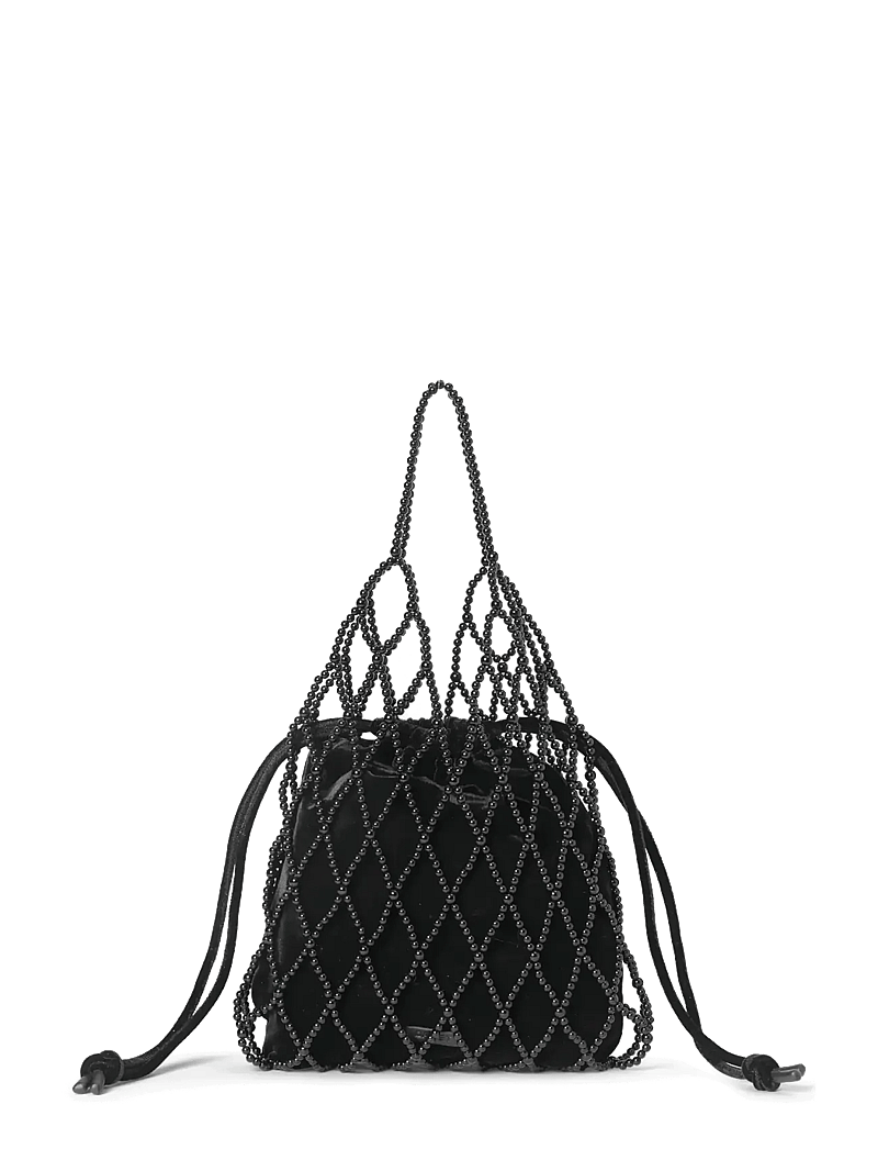 DAY ET - Day Pearly Velvet Shoulder - beuteltaschen - black - 0