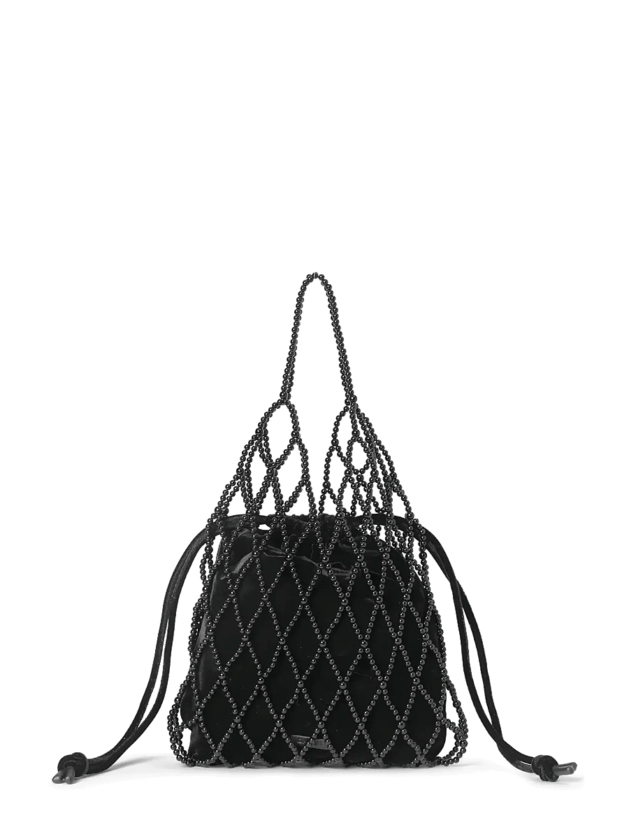 DAY ET - Day Pearly Velvet Shoulder - beuteltaschen - black - 0