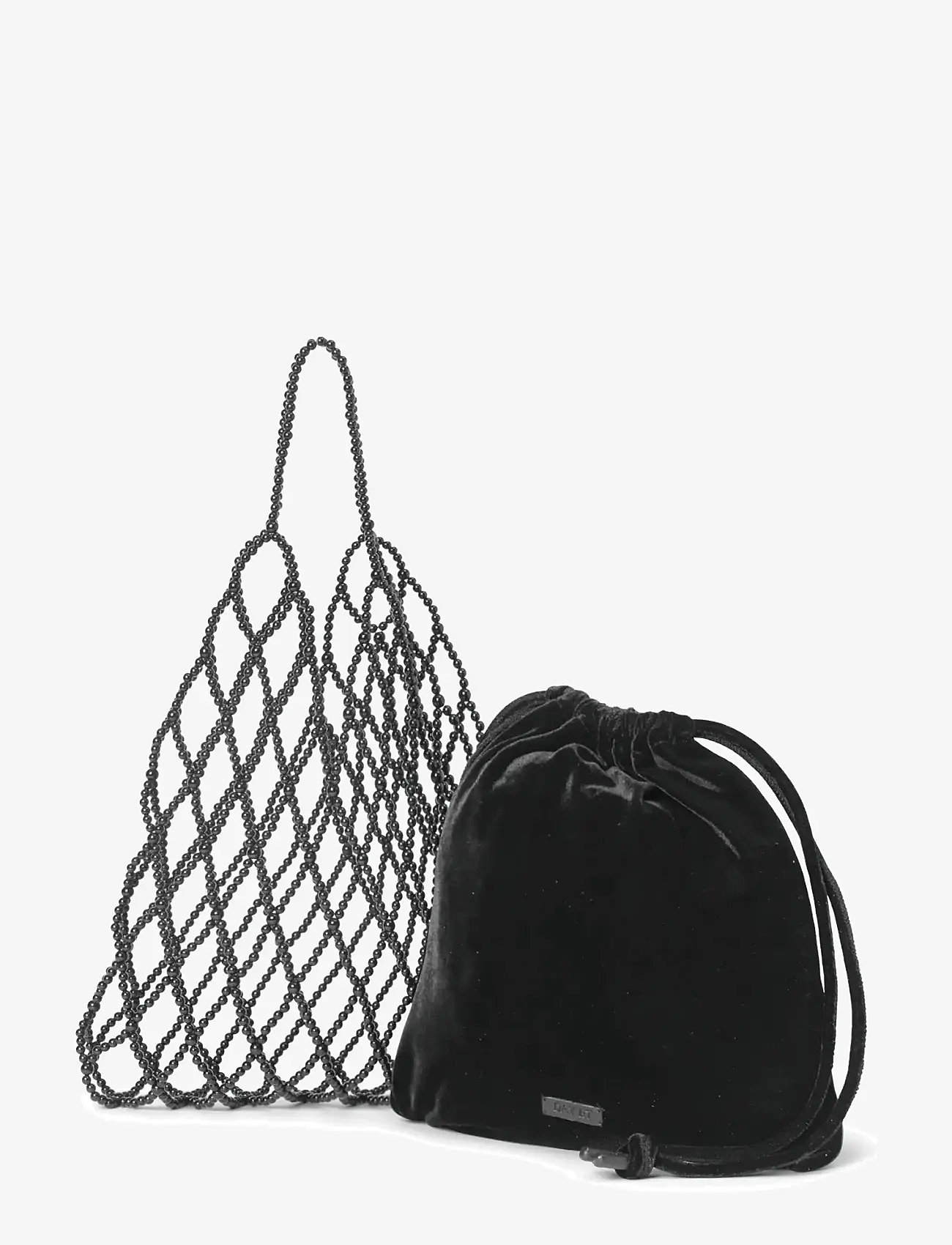 DAY ET - Day Pearly Velvet Shoulder - beuteltaschen - black - 1