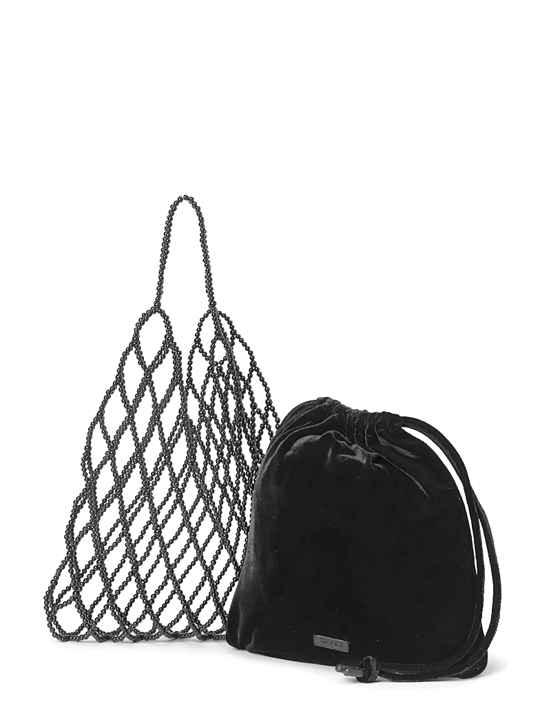 DAY ET - Day Pearly Velvet Shoulder - beuteltaschen - black - 1