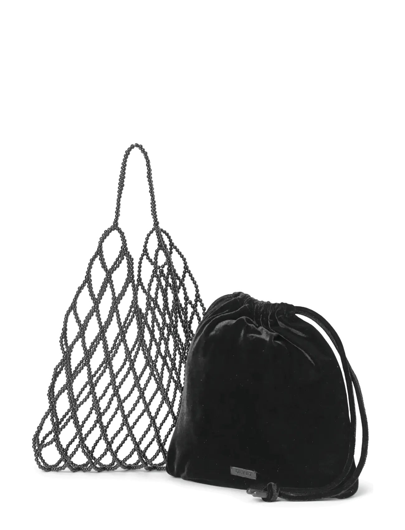 DAY ET - Day Pearly Velvet Shoulder - beuteltaschen - black - 1
