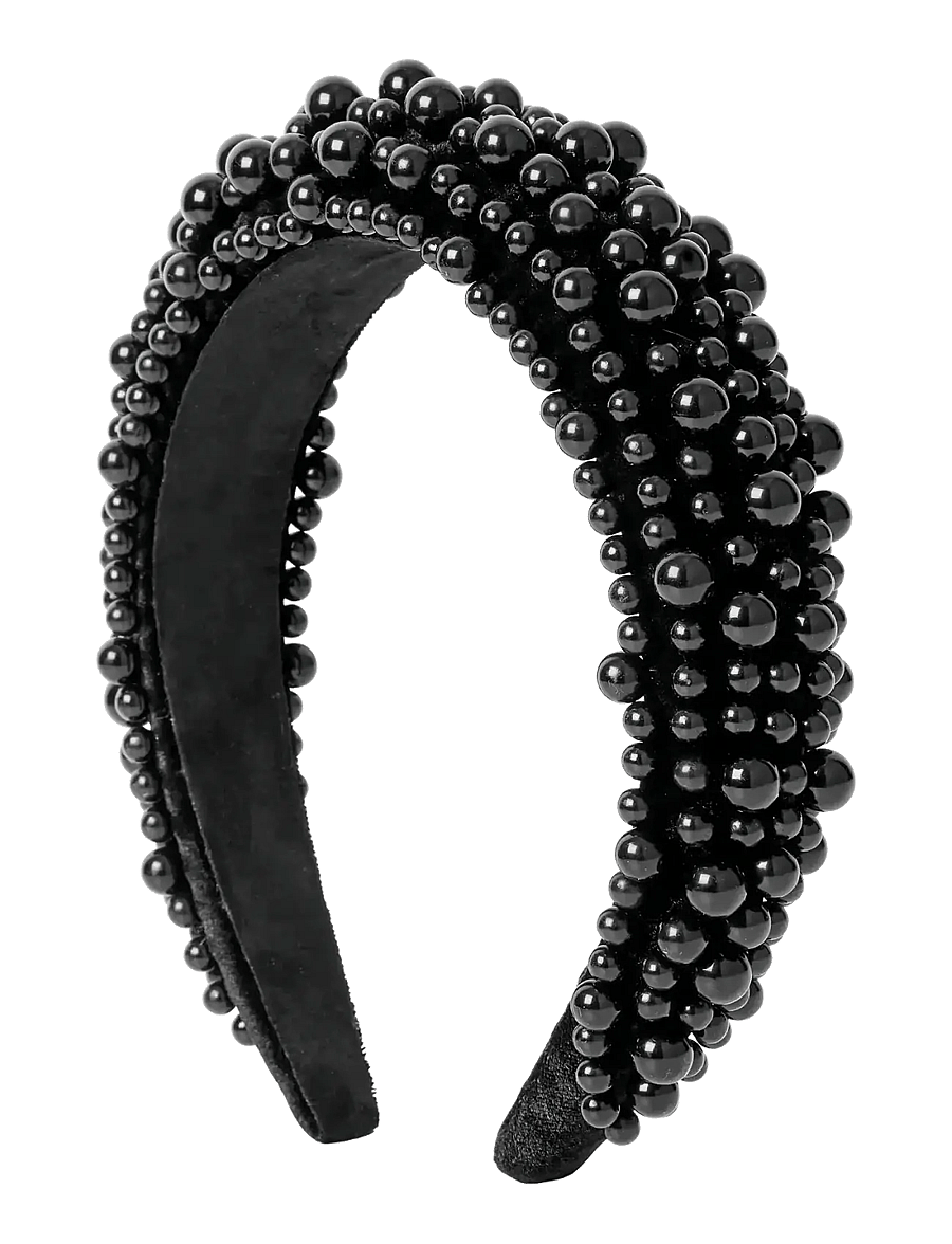 DAY ET - Day Pearly Velvet Hair Band - matu lentes - black - 0