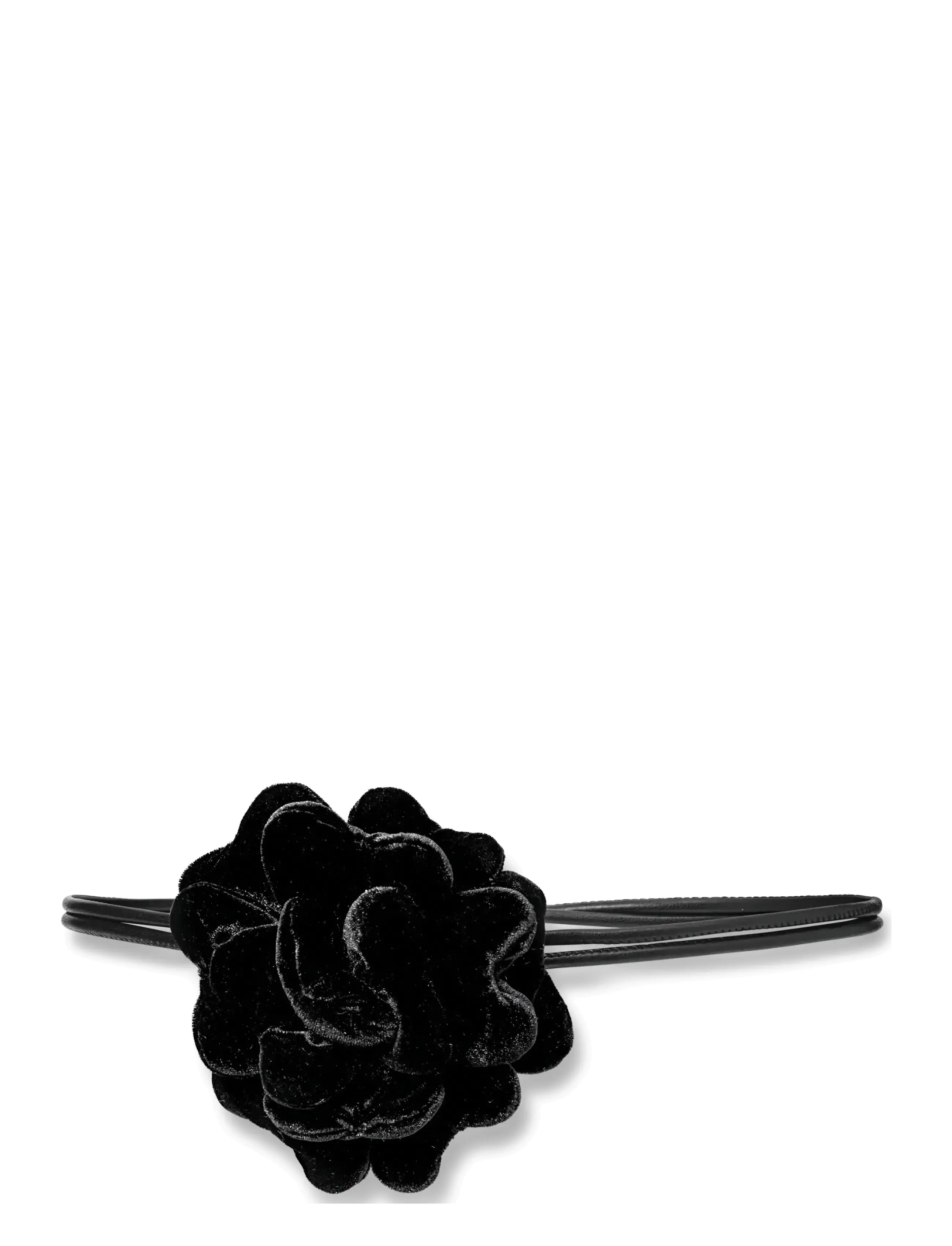 DAY ET Day Velvet Flower Belt - Accessories - BLACK / black