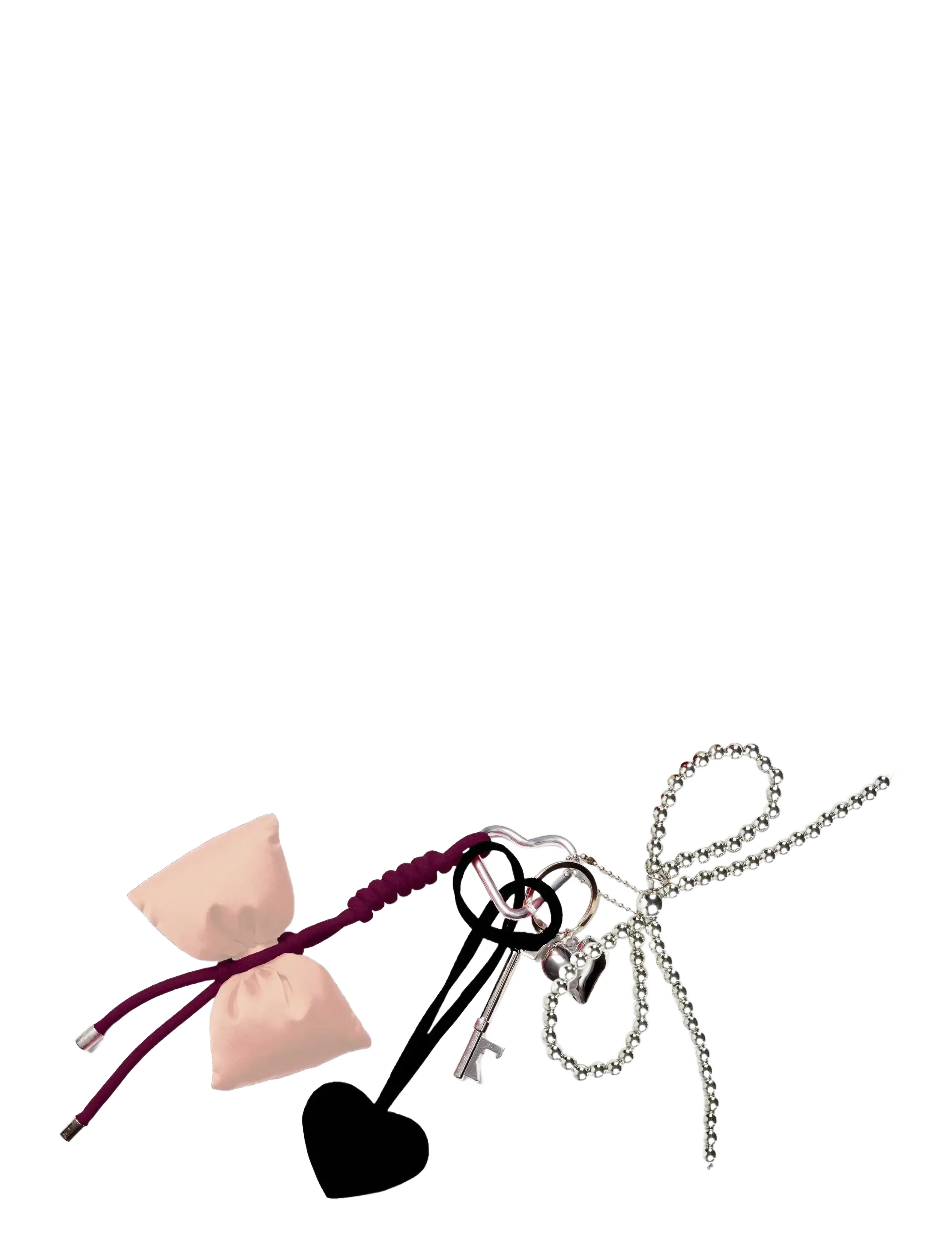 DAY ET Day Bow Bag Charm - Resväskor & Tillbehör - BRUSH BEIGE / multi