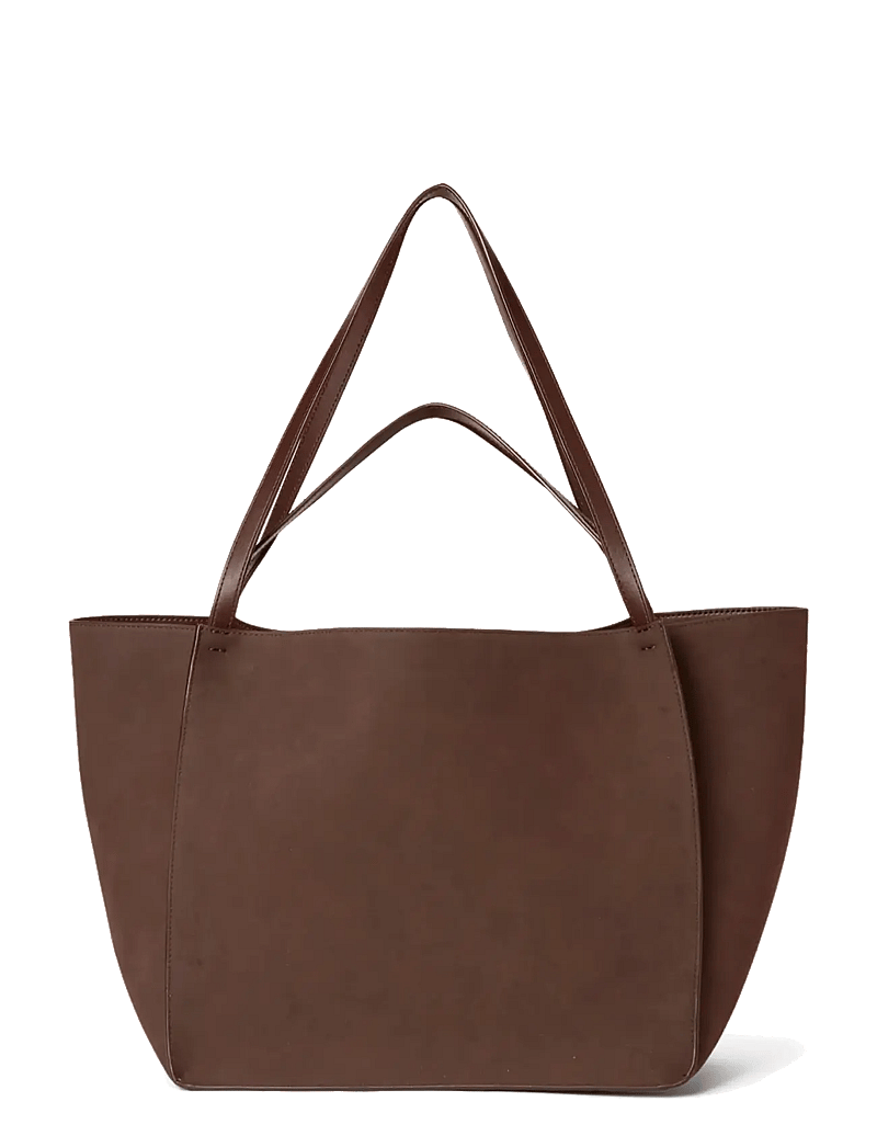 DAY ET - Day Imitation Suede Bag - tote bags - coffee bean - 0