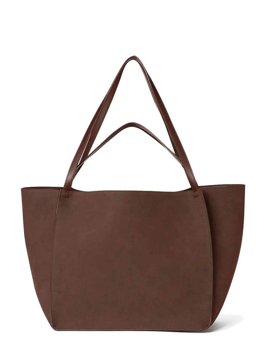 DAY ET - Day Imitation Suede Bag - totes - coffee bean - 0