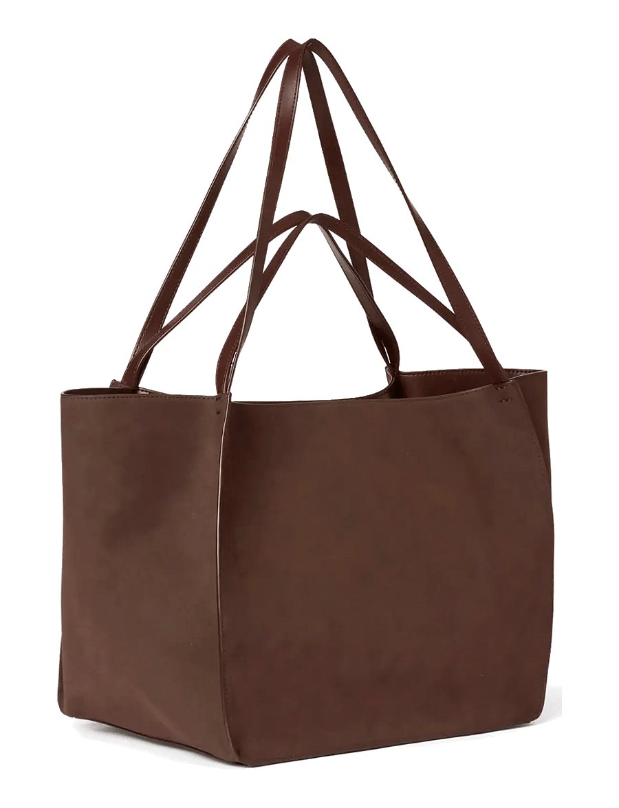 DAY ET - Day Imitation Suede Bag - totes - coffee bean - 1