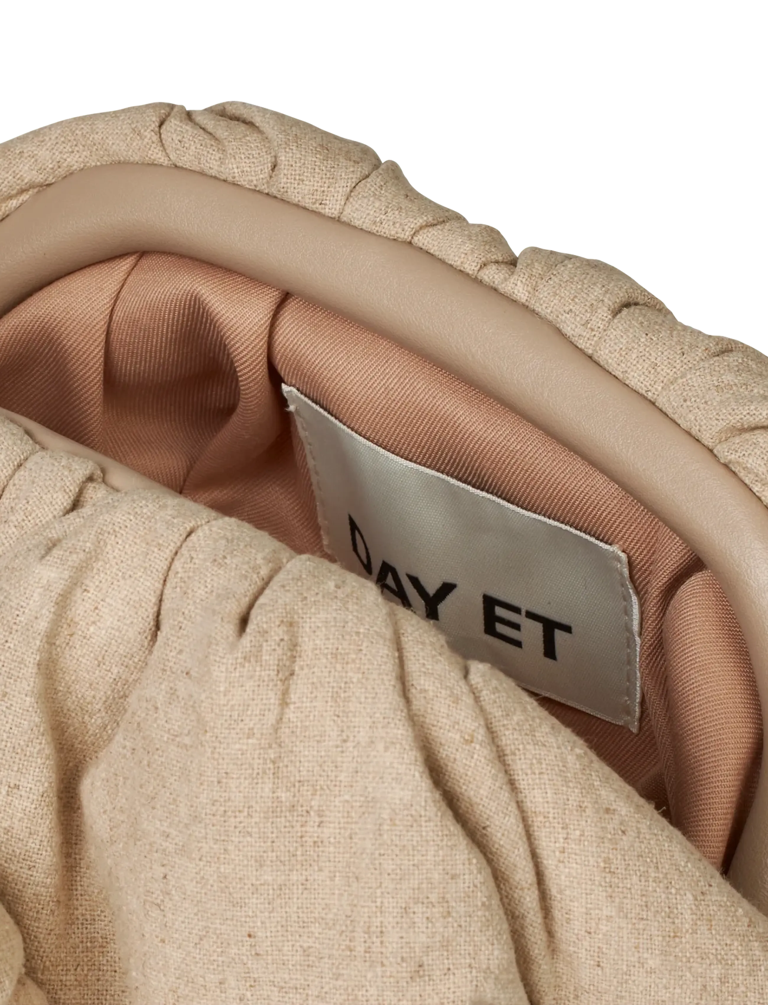 DAY ET - Day Linen Flower Clutch - besondere anlässe - raw linen - 3