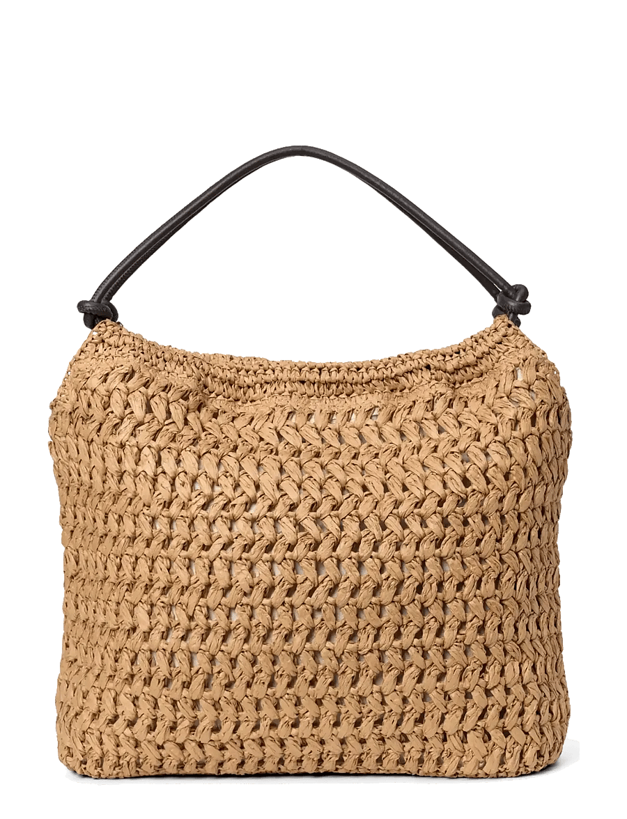 DAY ET - Day Creased Straw Bag - Õlakotid - starfish beige - 1