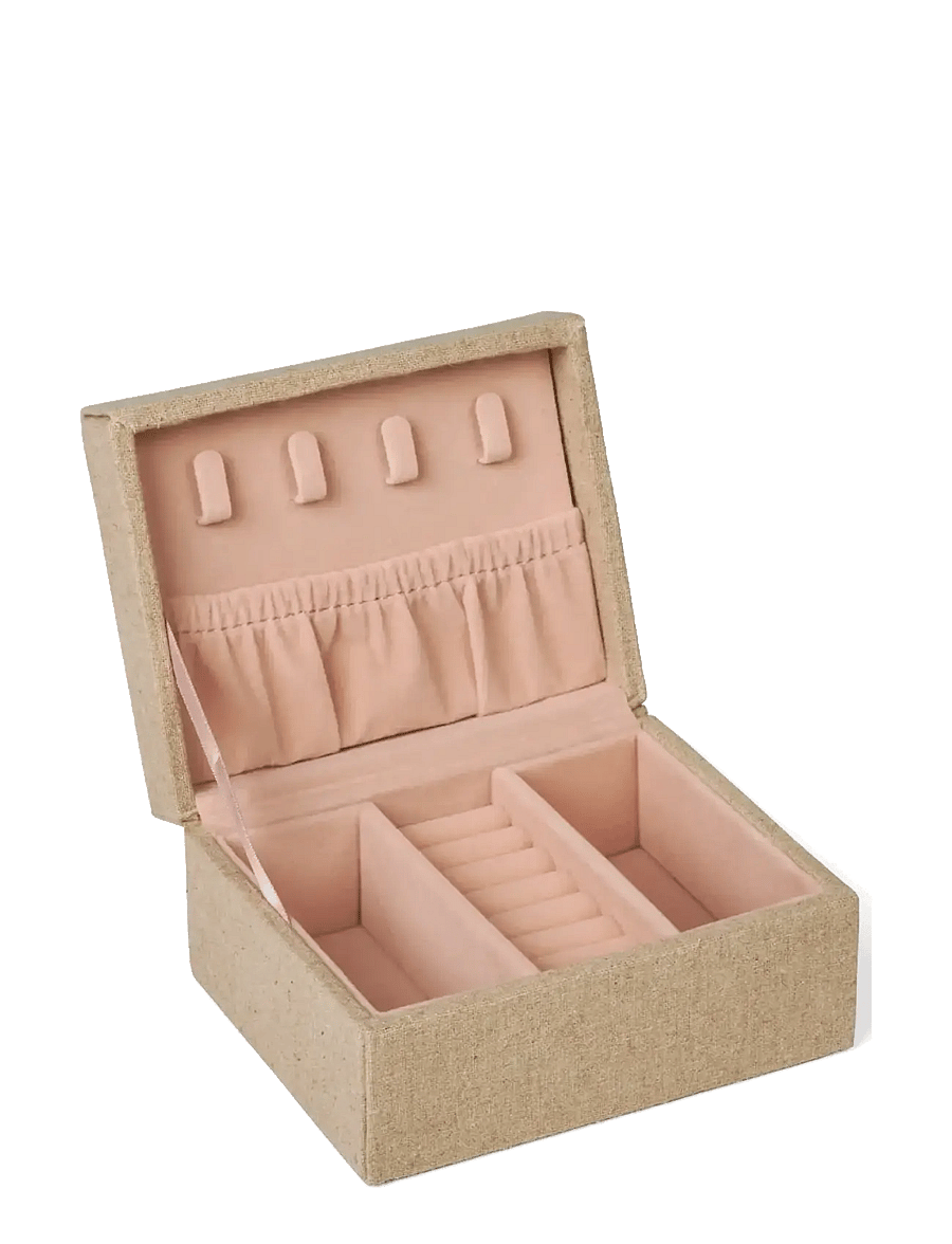 DAY ET - Day Linen Jewelry Case Small - jewellery boxes - raw linen - 1