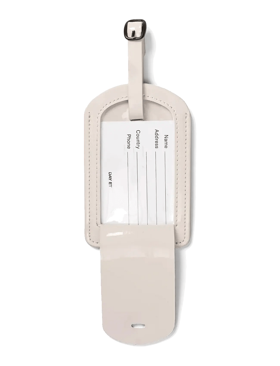 DAY ET - Day Patent Luggage Tag - võtmehoidjad ja kotiripatsid - pastel parchment - 1