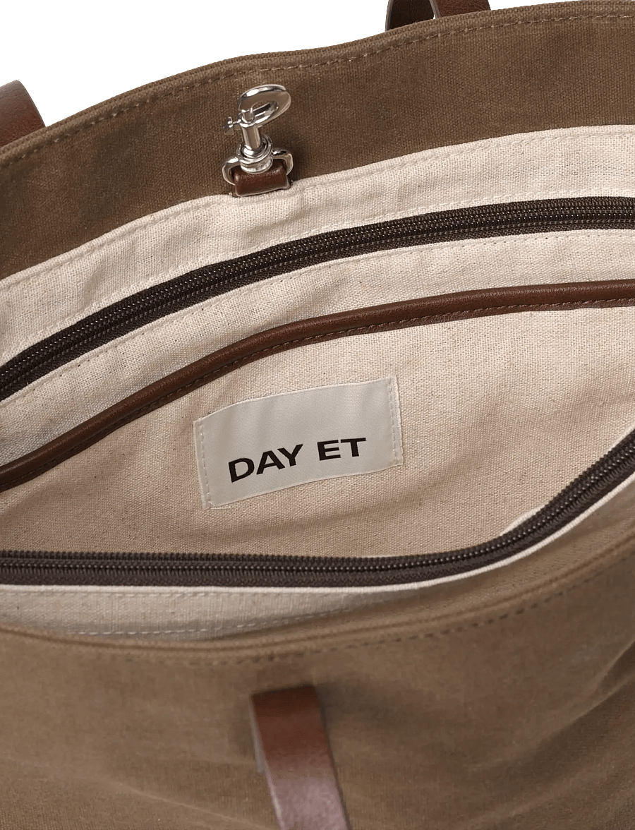 DAY ET - Day Waxed Cotton Work Bag - ietilpīgas somas - major brown - 2