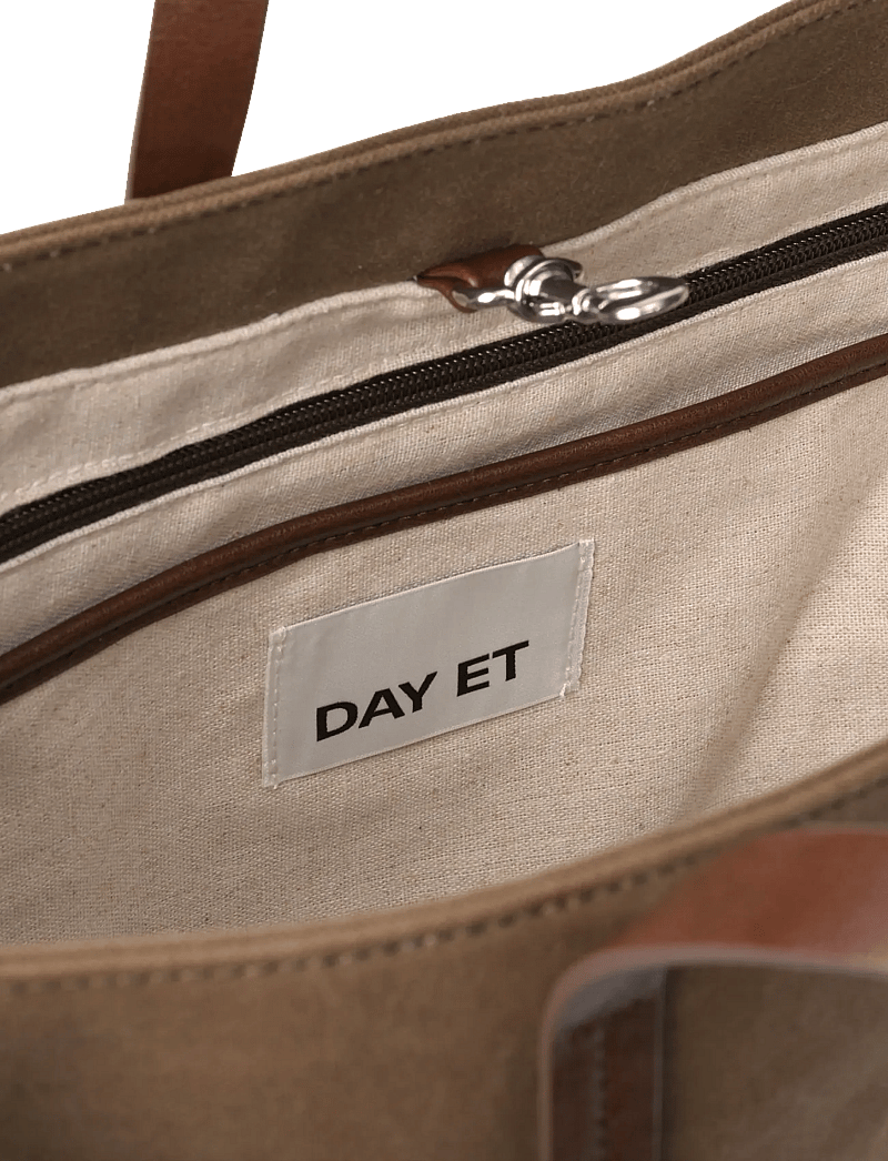 DAY ET - Day Waxed Cotton CB Tote - tote bags - major brown - 3
