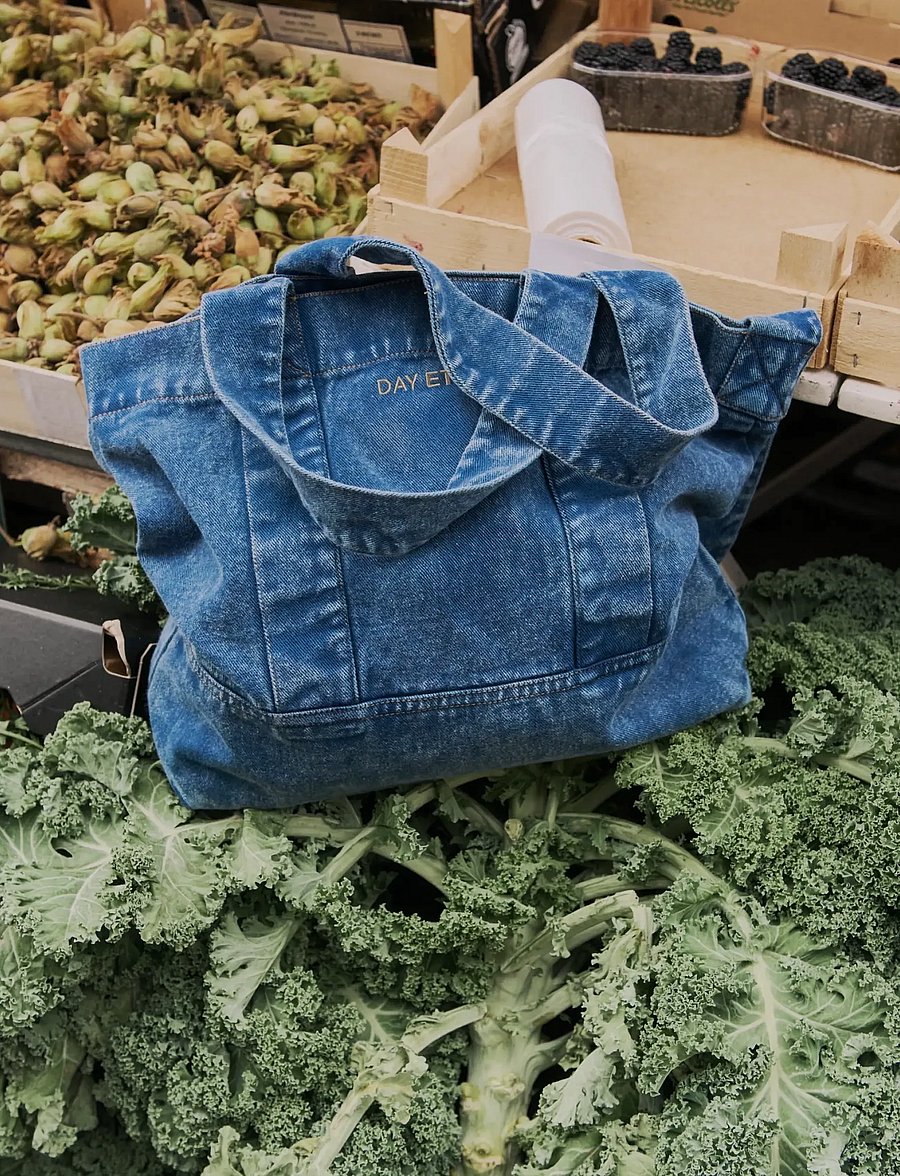 DAY ET - Day Washed Denim Cross Body - shoppingväskor - medium denim - 2