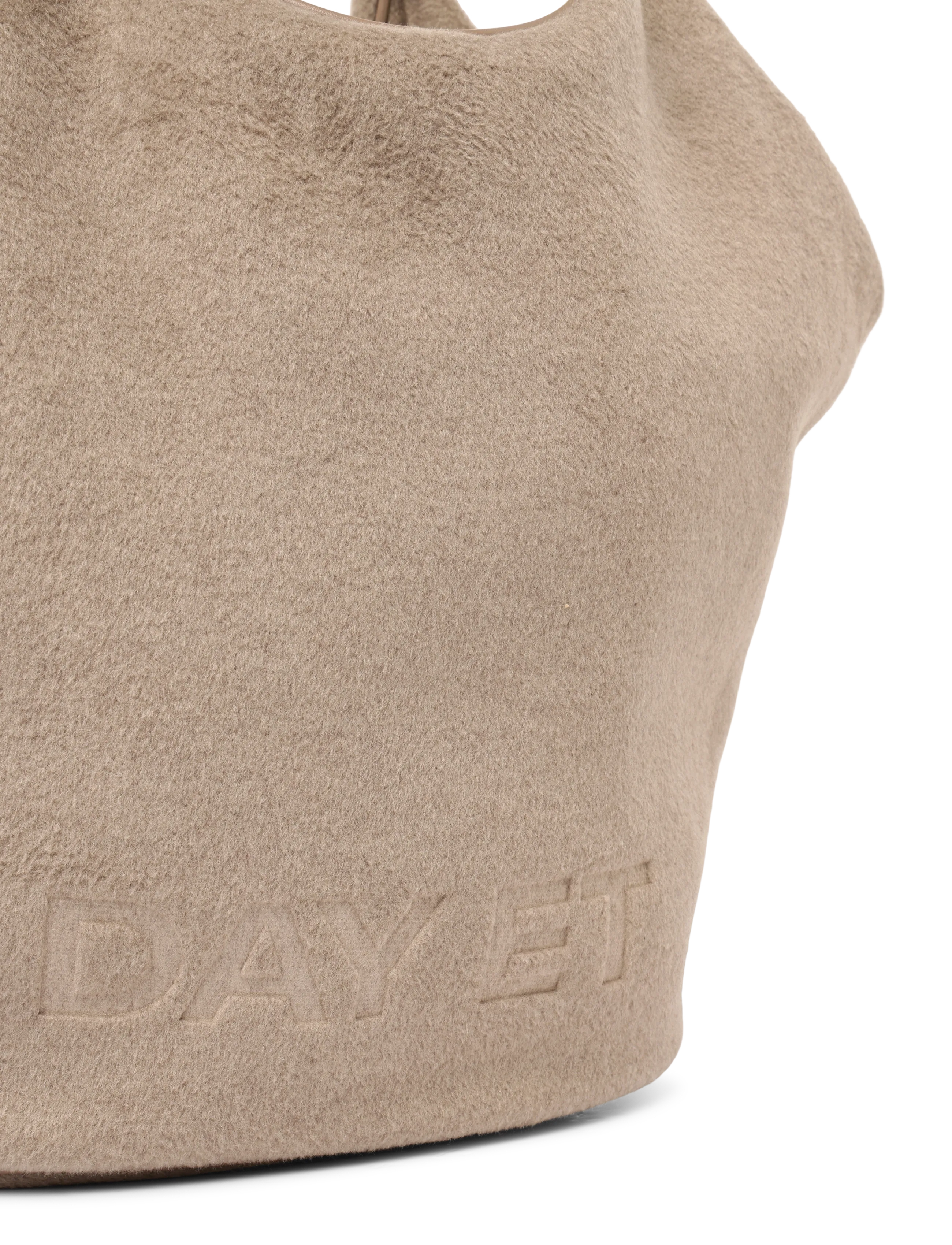 DAY ET - Day Woolen Shoulder Bag - tote bags - chocolate chip - 2