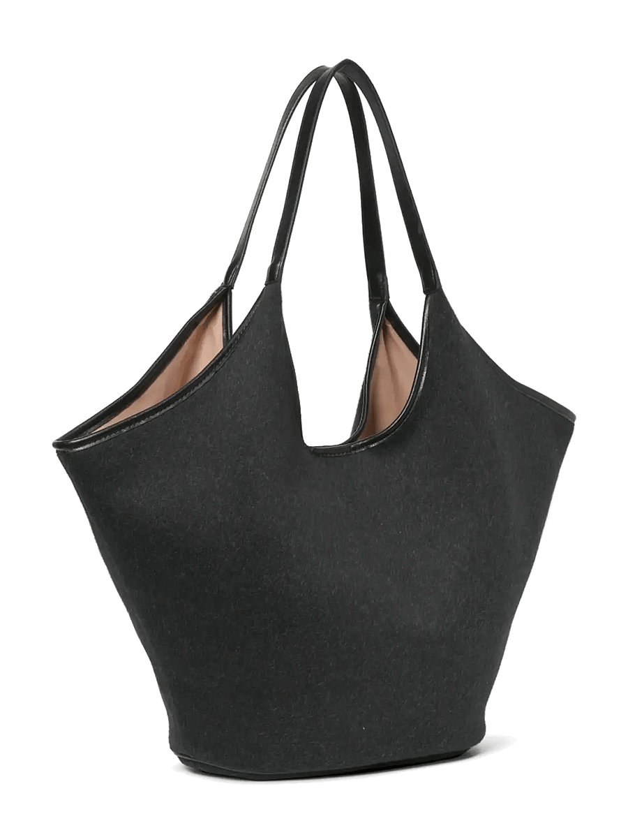 DAY ET - Day Woolen Shoulder Bag - kandekotid - dark grey mel - 1