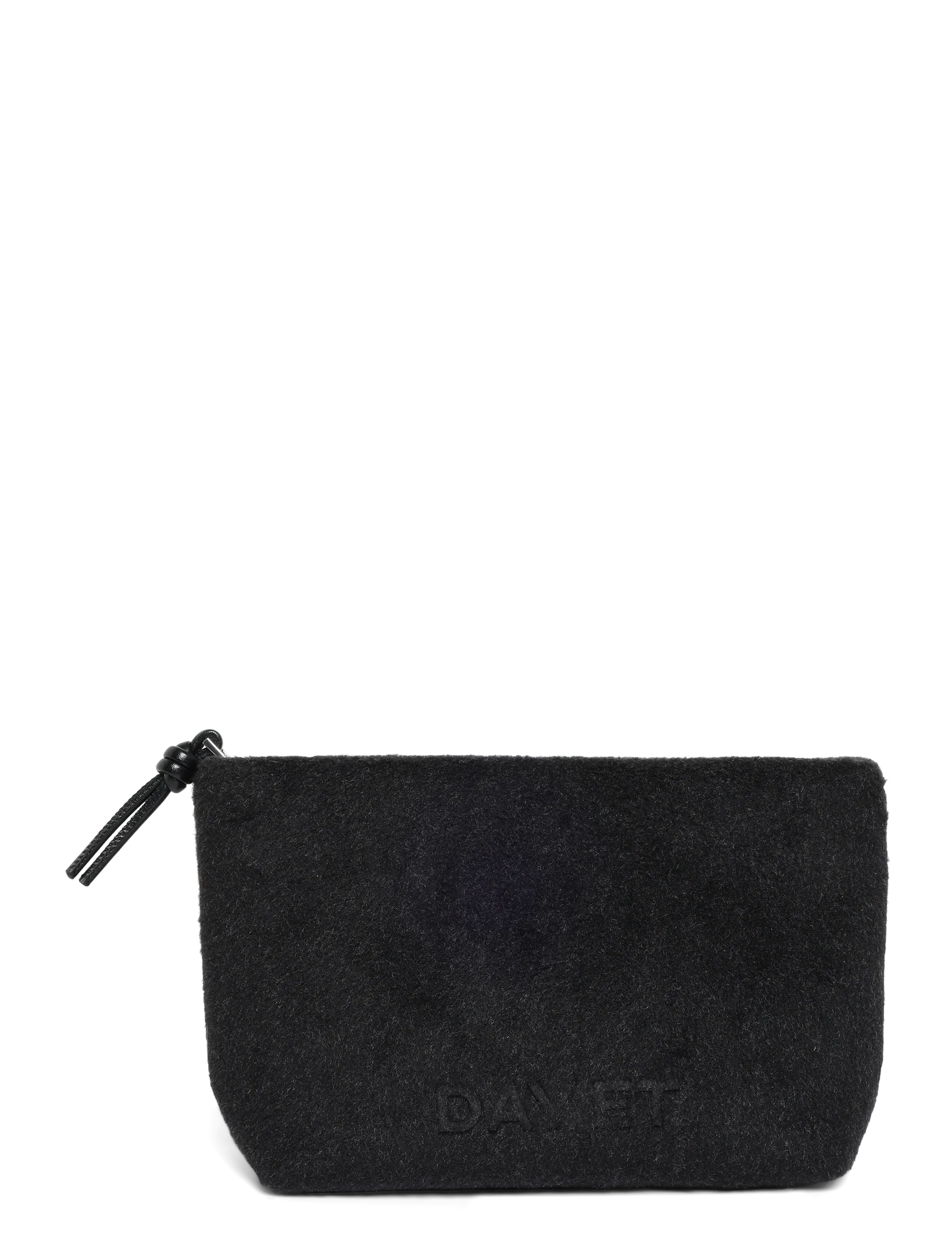 DAY ET Day Woolen Pouch - Occasionwear - DARK GREY MEL / grey