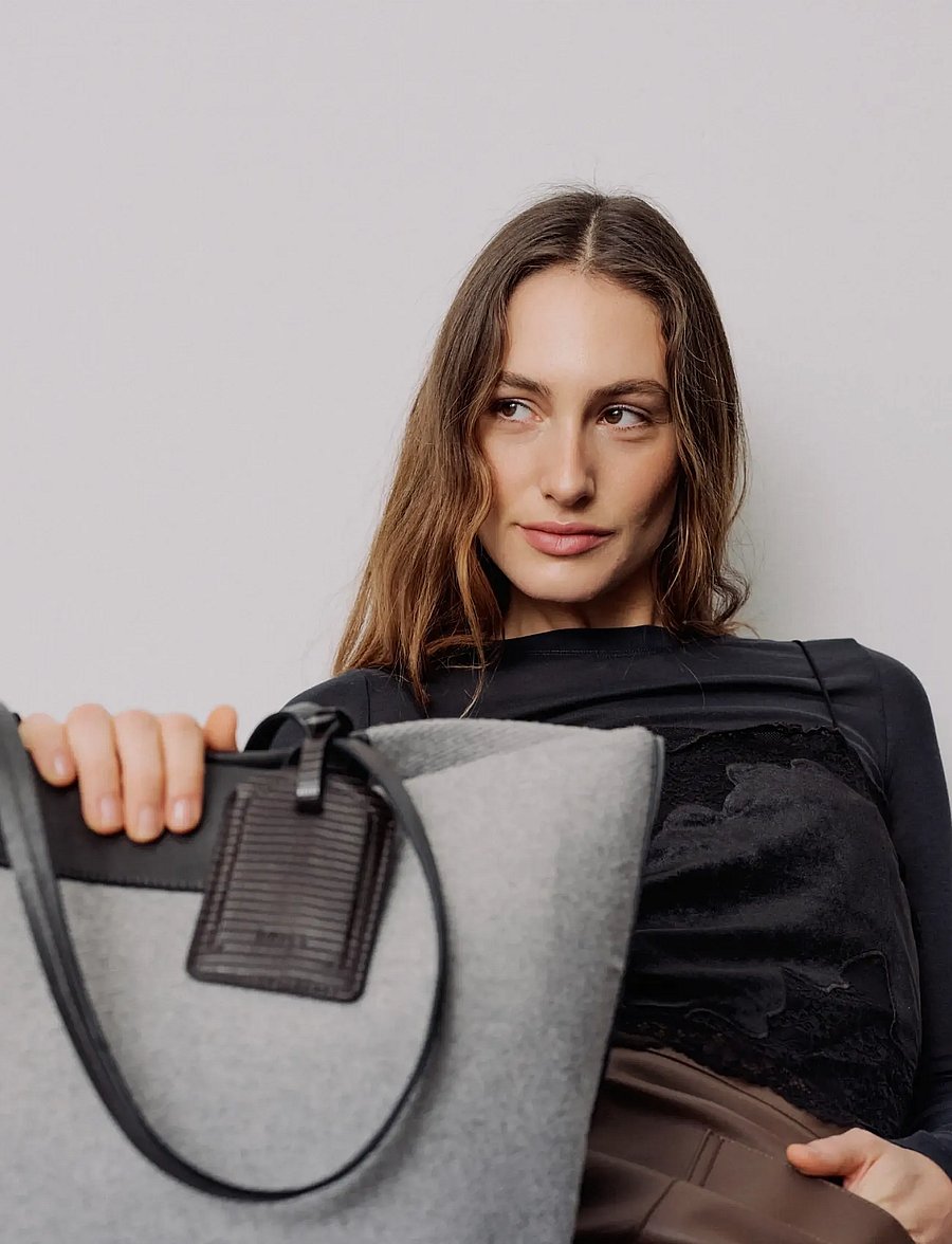 DAY ET - Day Melange Work Bag - medium grey mel - 0