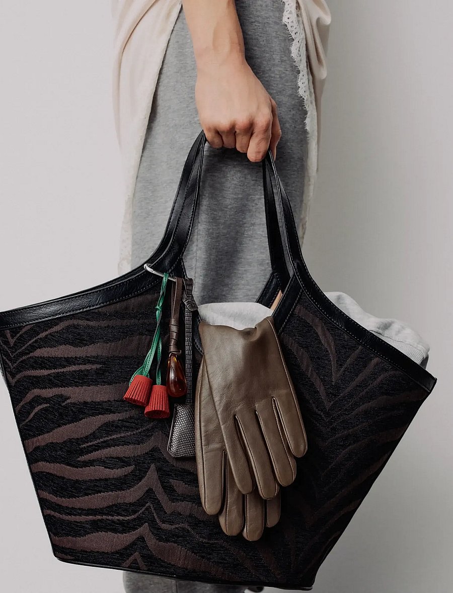 DAY ET - Day Zebra Work Tote - coffee bean - 0