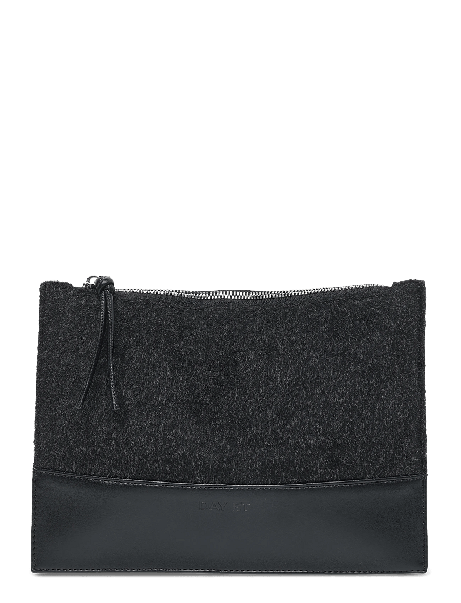 DAY ET - Day Lux Wool Pouch - dark grey mel - 0