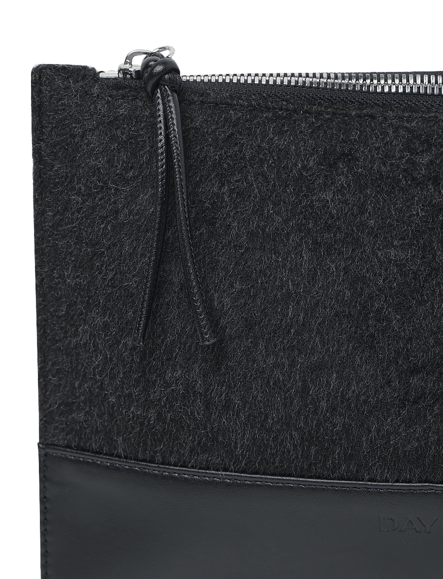 DAY ET - Day Lux Wool Pouch - dark grey mel - 3