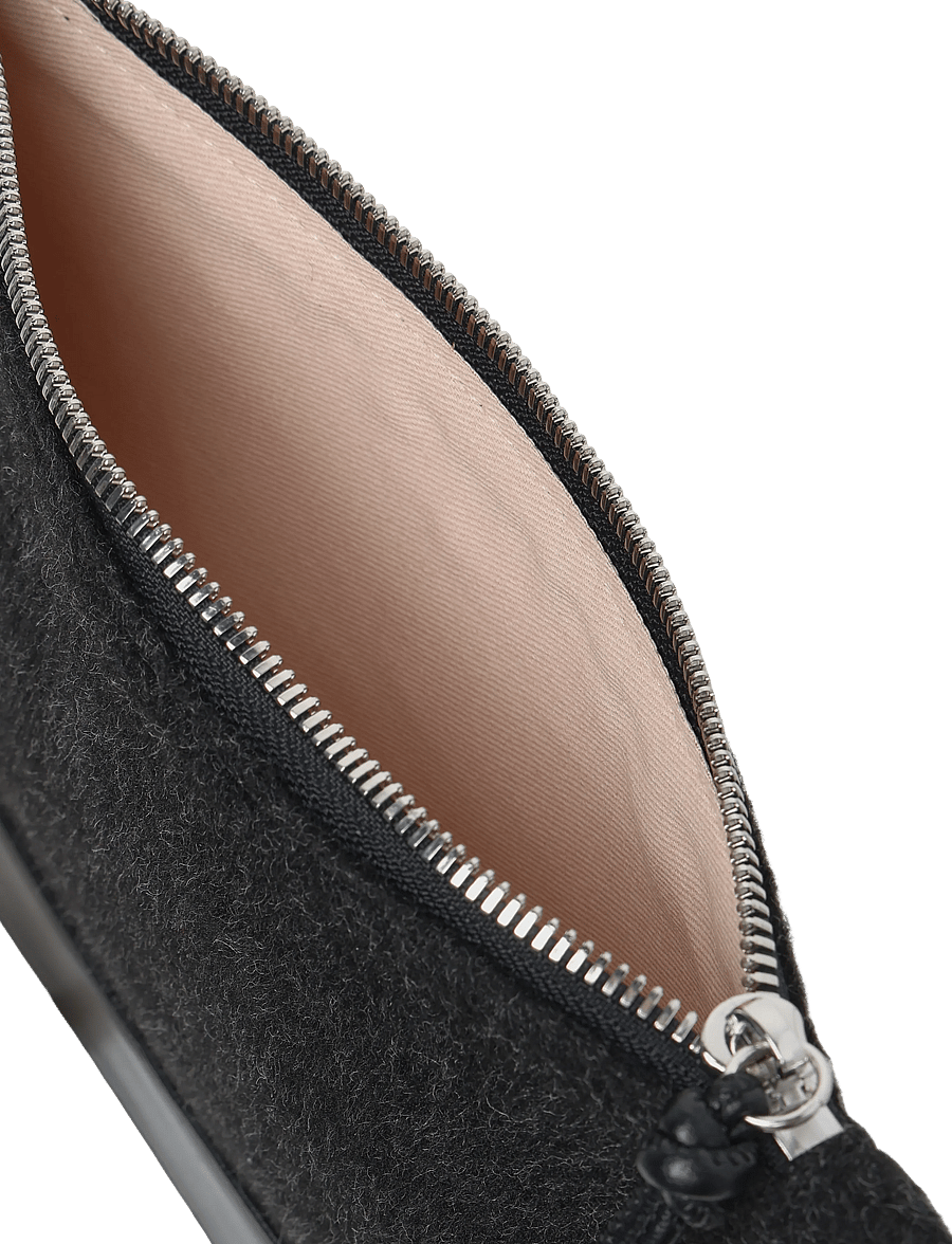DAY ET - Day Lux Wool Pouch - dark grey mel - 4