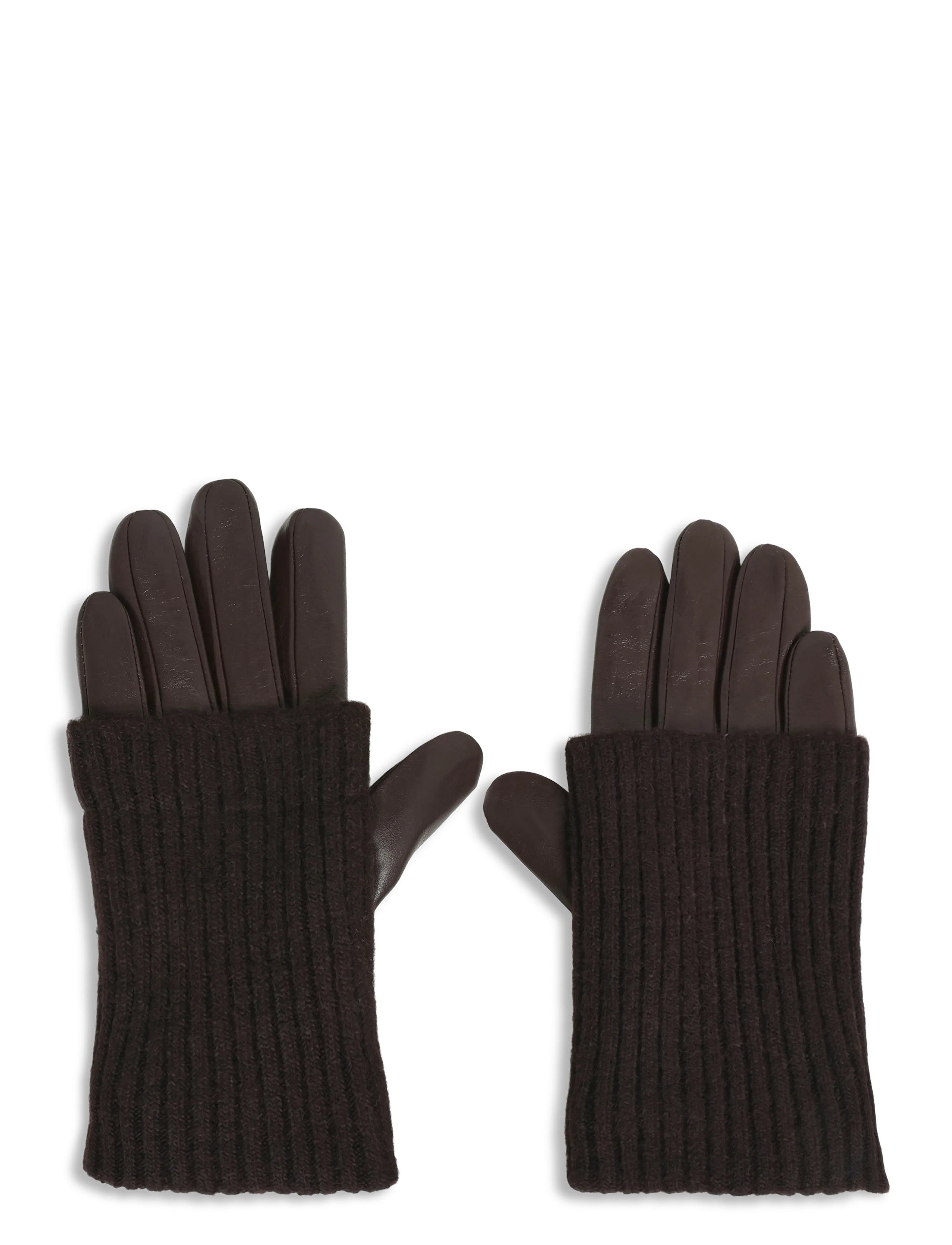 Day Leather Knit Gloves