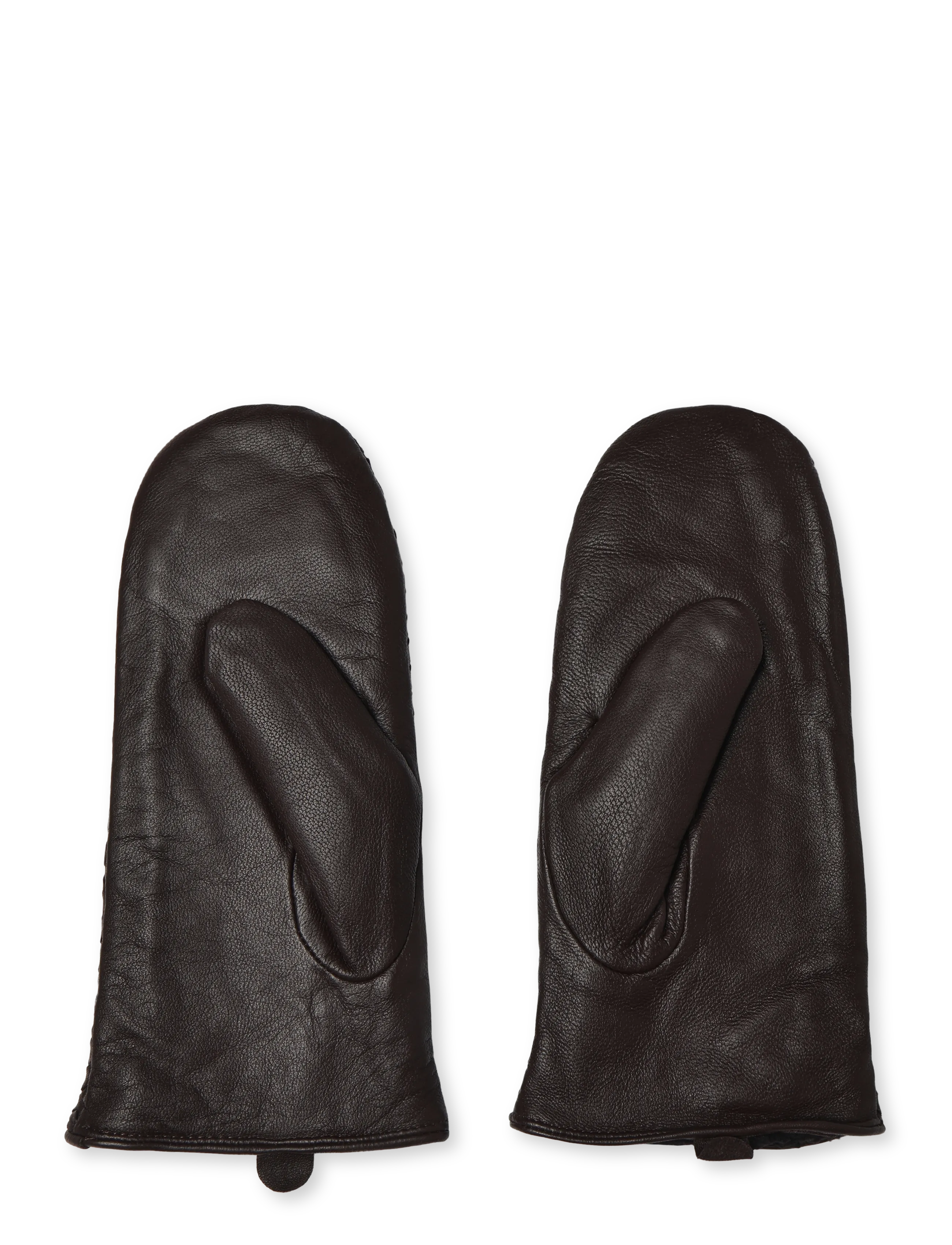 DAY ET - Day Leather Braided Mittens - luffer - coffee bean - 1