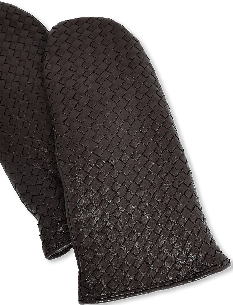 DAY ET - Day Leather Braided Mittens - nahast kindad - coffee bean - 2