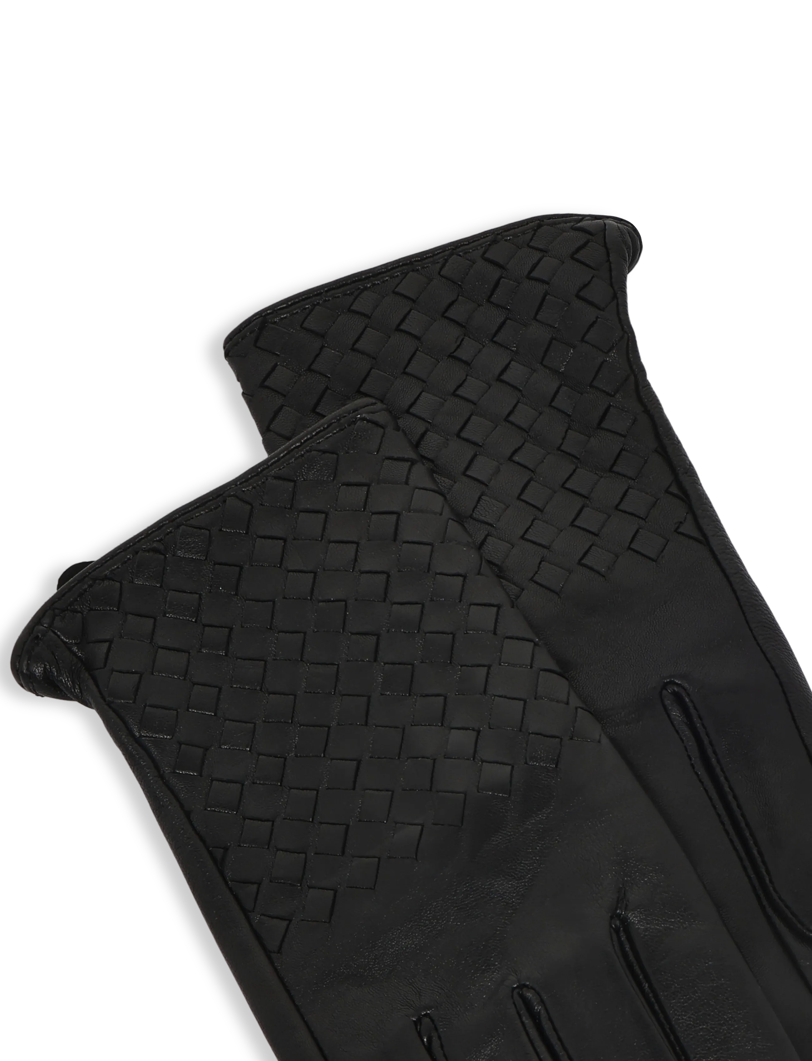 DAY ET - Day Leather Braided Gloves - læderhandsker - black - 3