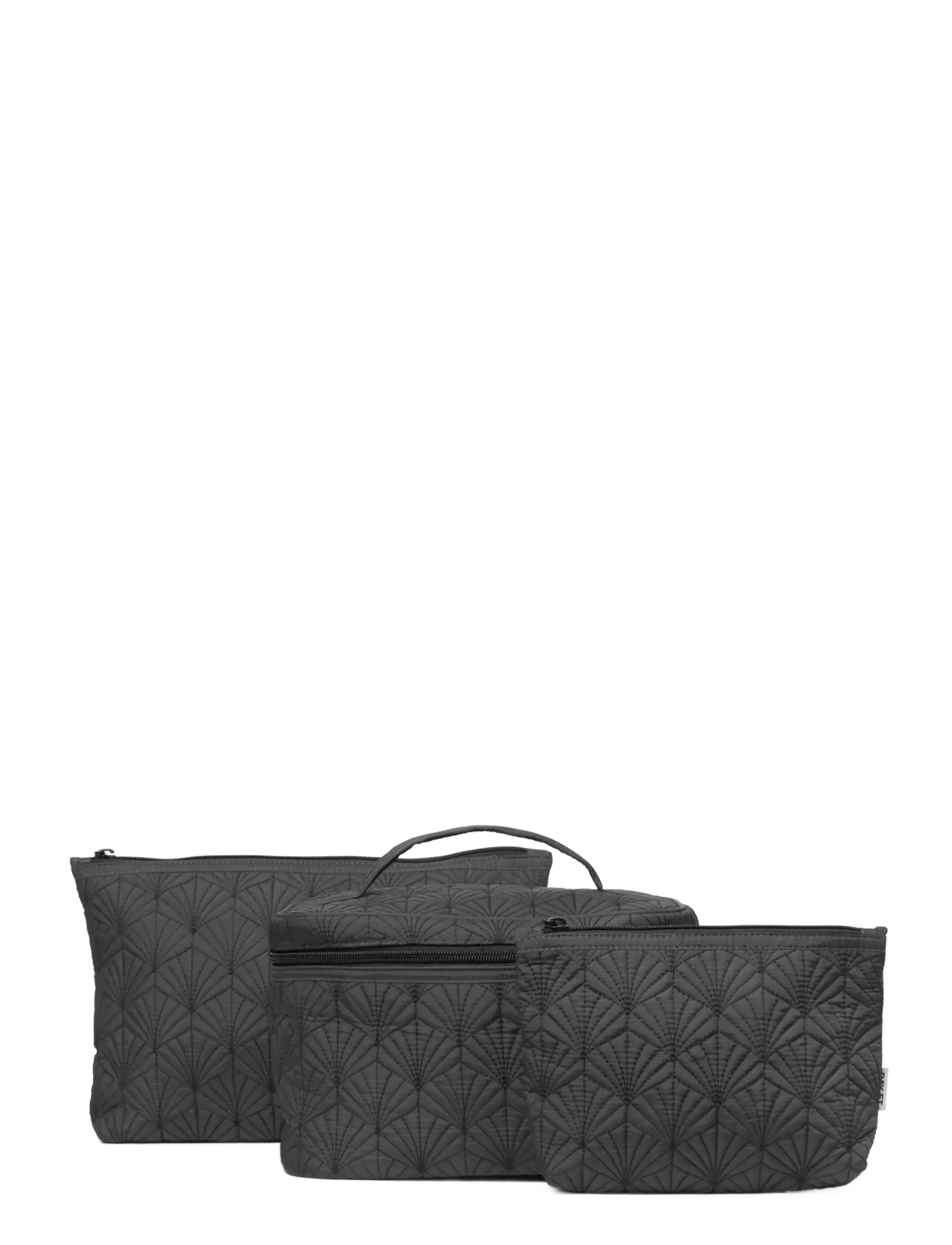 DAY ET Day RE-Q Scallop Set 3 - Travel - OBSIDIAN / black