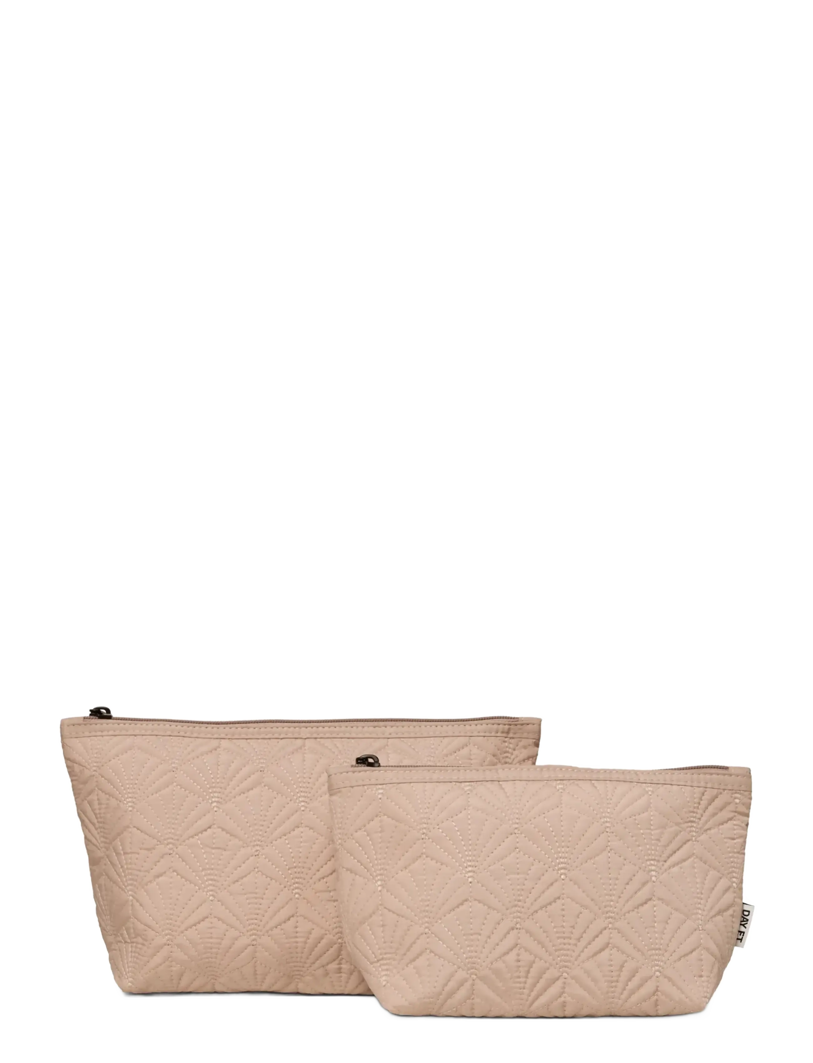 DAY ET Day Re-Q Scallop Case Set 2, Damen, Scallop Gestepptes Kulturbeutel Set, Beige, Gr.ONE SIZE
