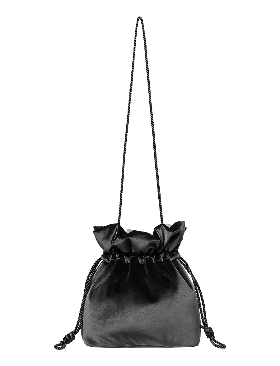 DAY ET - Day Soft Padded Velvet Handbag - handtaschen - obsidian - 0