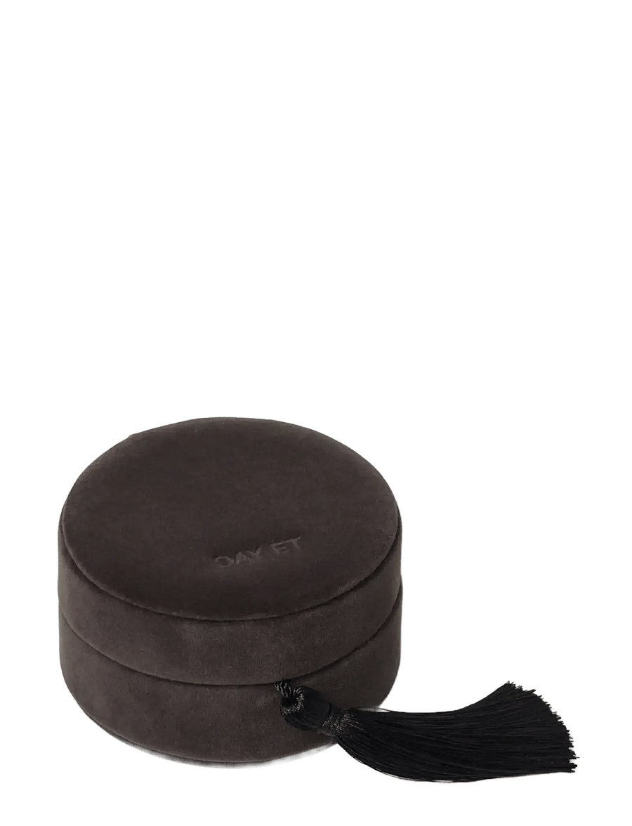 DAY ET - Day Soft Velvet Jewel Round - schmuckschatullen - obsidian - 0
