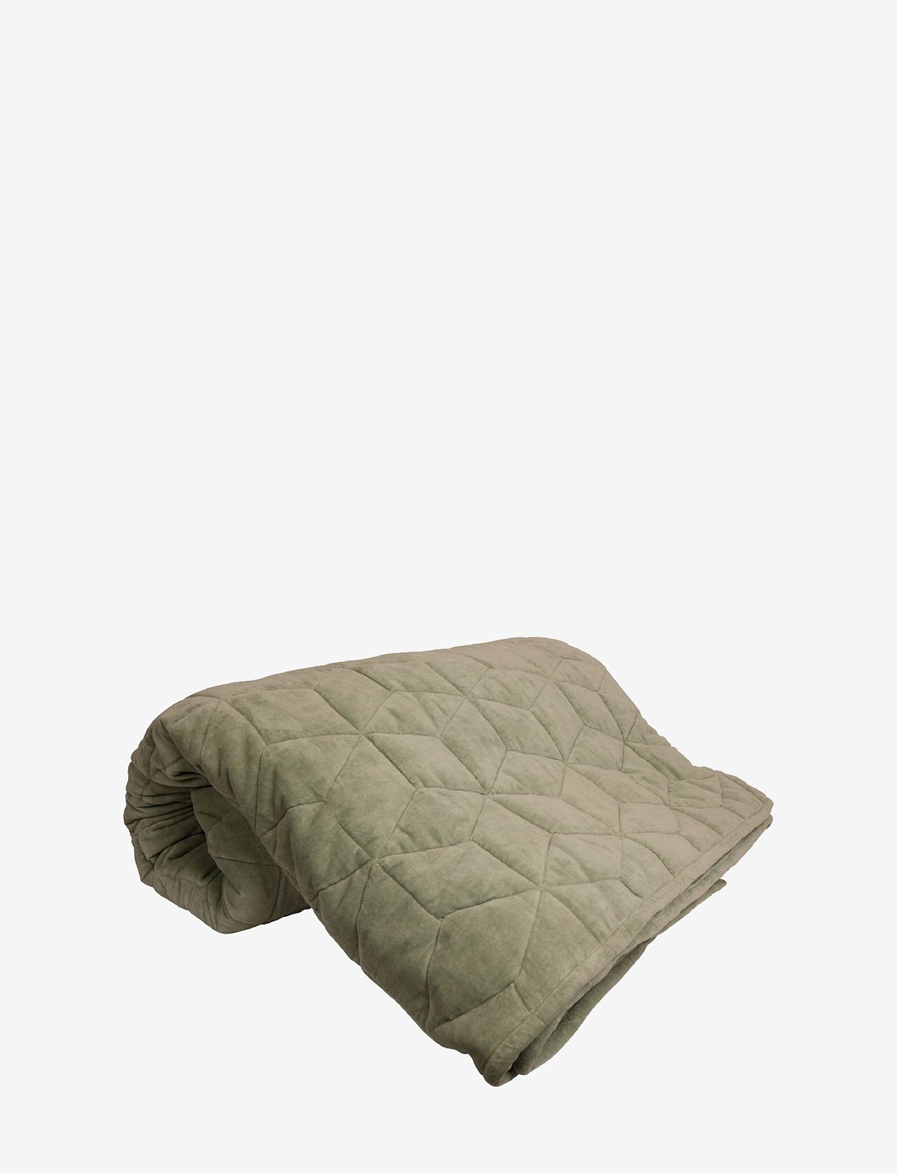 DAY Home - Quilted Velvet Quilt - Āra tekstilizstrādājumi - reseda green - 0