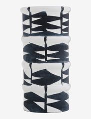 Day Tribal Tower Vase - BLACK/WHITE