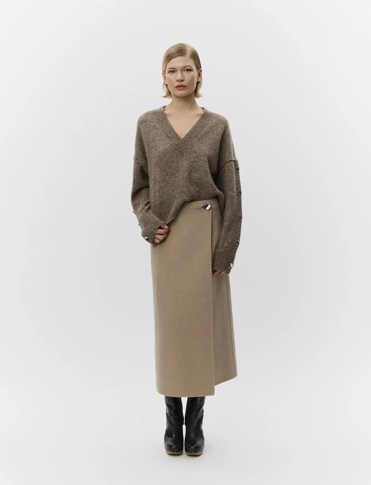 Day Birger et Mikkelsen Pepper - Double Faced Wool - Beige - 34