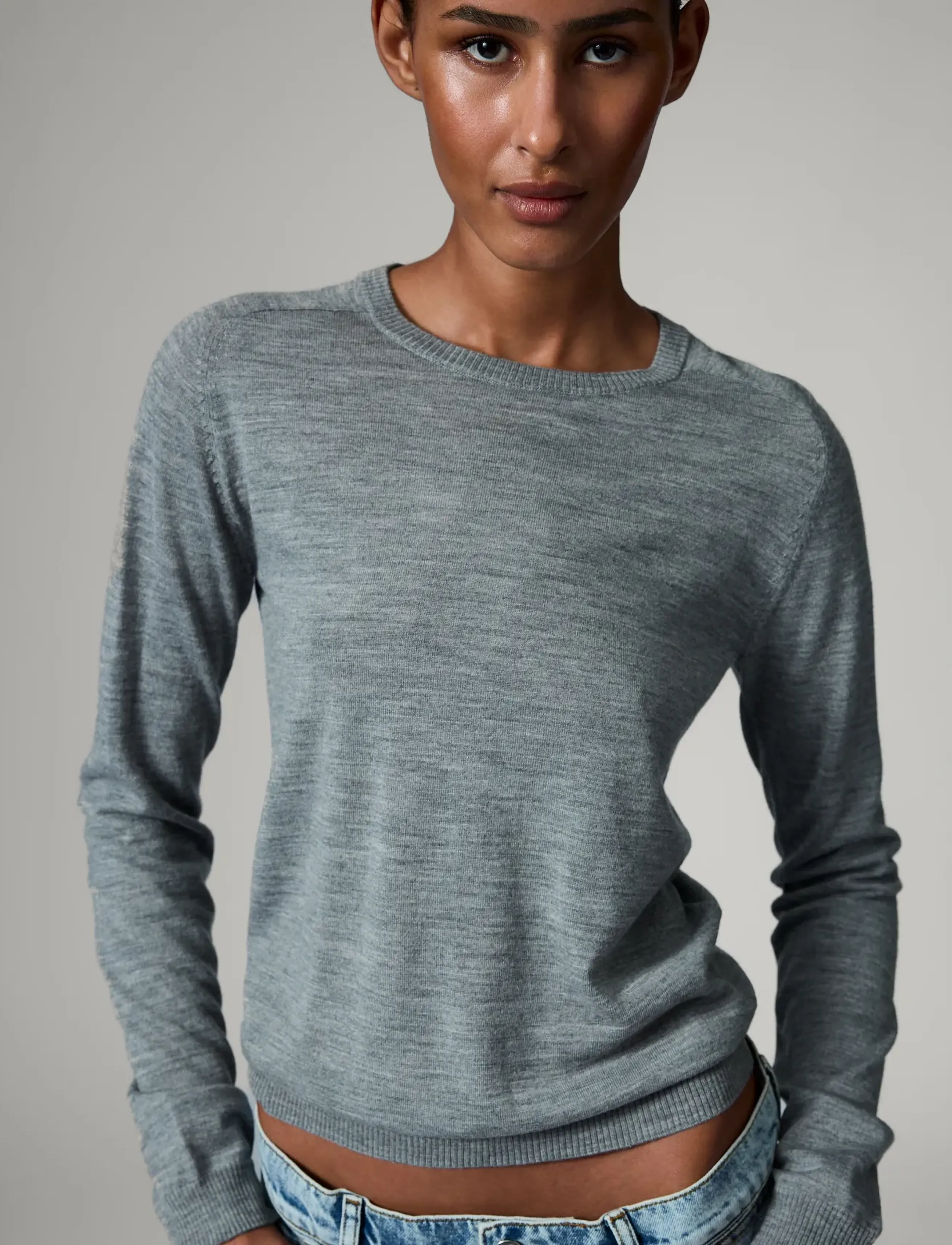 Day Birger et Mikkelsen - Annabelle - Daily Elements - trøjer - medium grey melange - 3