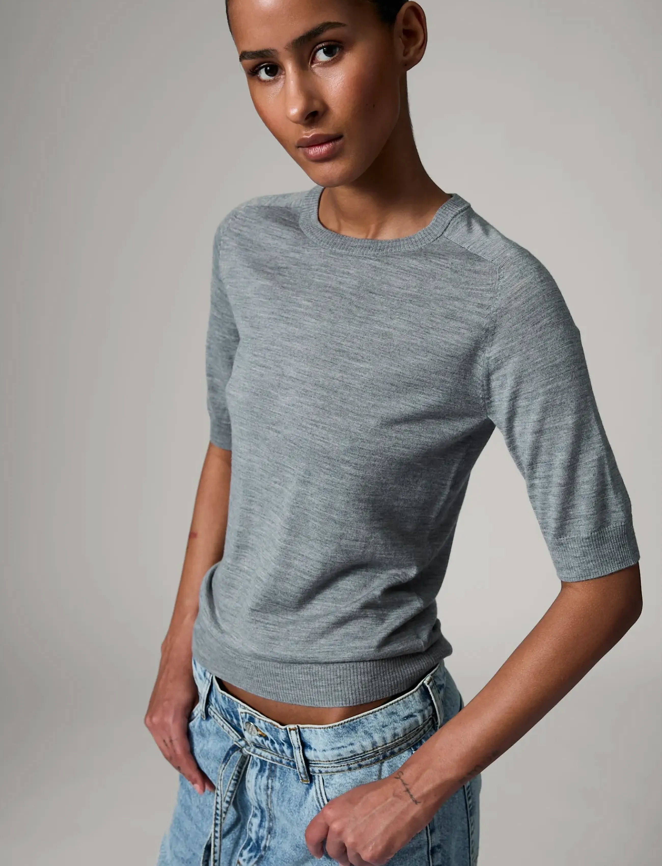 MEDIUM GREY MELANGE